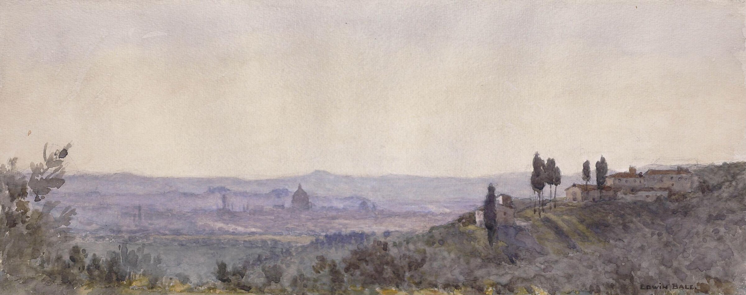Florence from Settignano, Edwin Bale, ca. 1860-1900