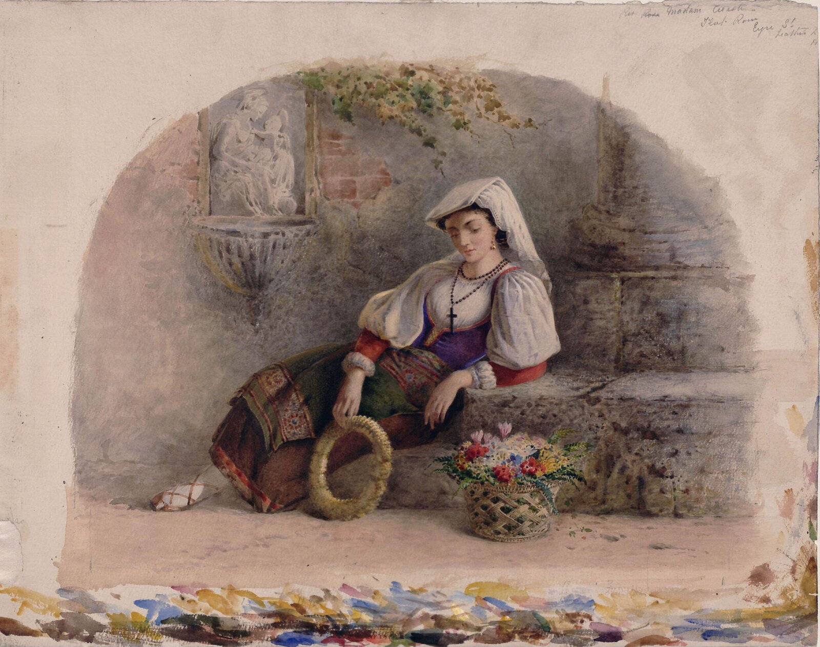 A Contadina Reposing, William Linnaeus Casey, ca. 1855-70