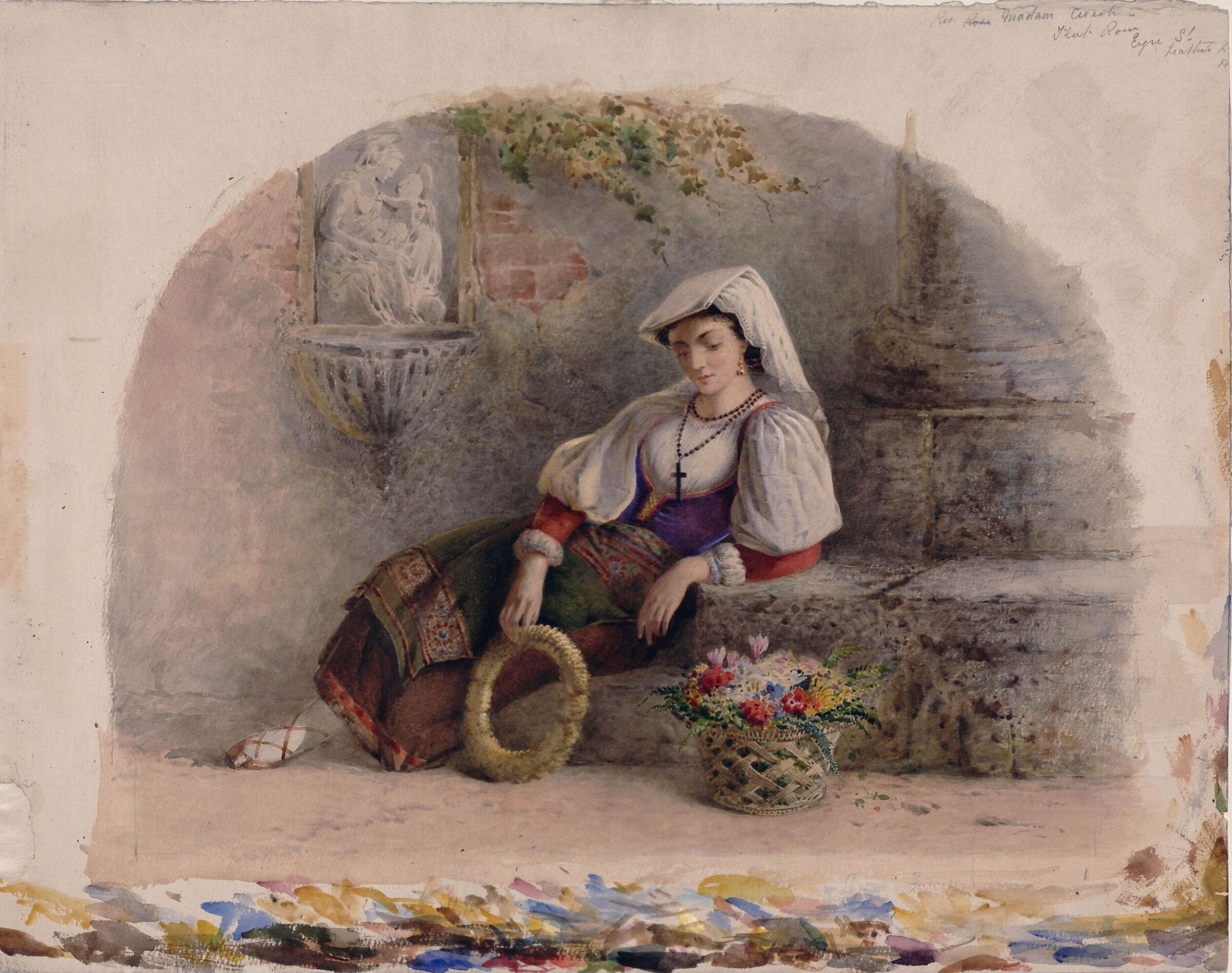 A Contadina Reposing, William Linnaeus Casey, ca. 1855-70