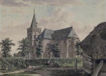View of the Oude Kerk at Ede in Gelderland thumbnail 1