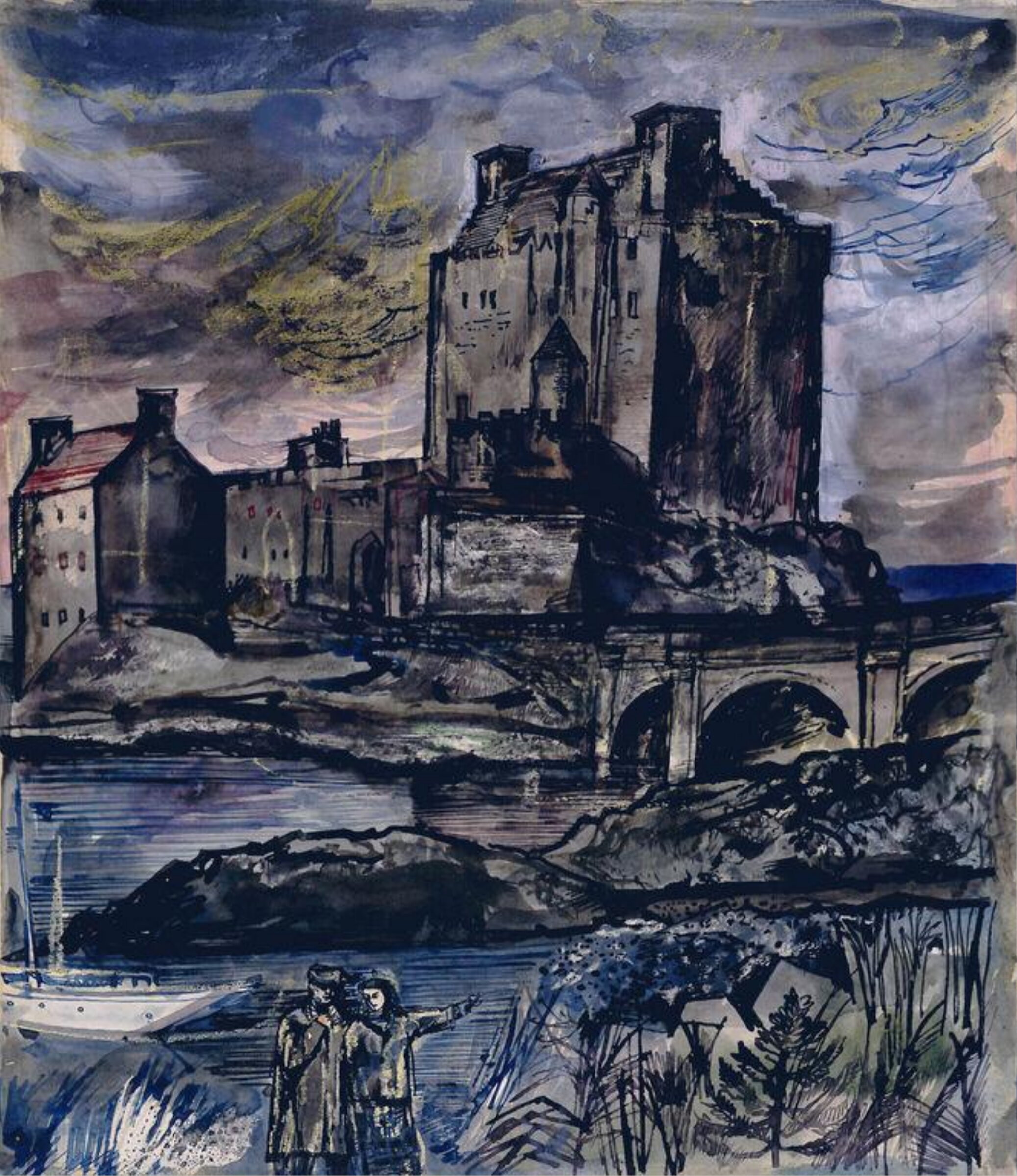Watercolour, John Minton, ca.1957