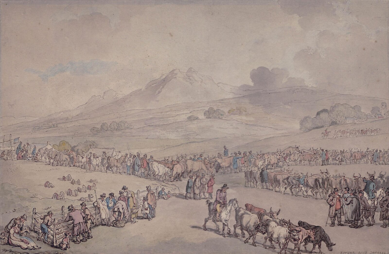 Cornish Fair, Thomas Rowlandson, ca. 1780-1825