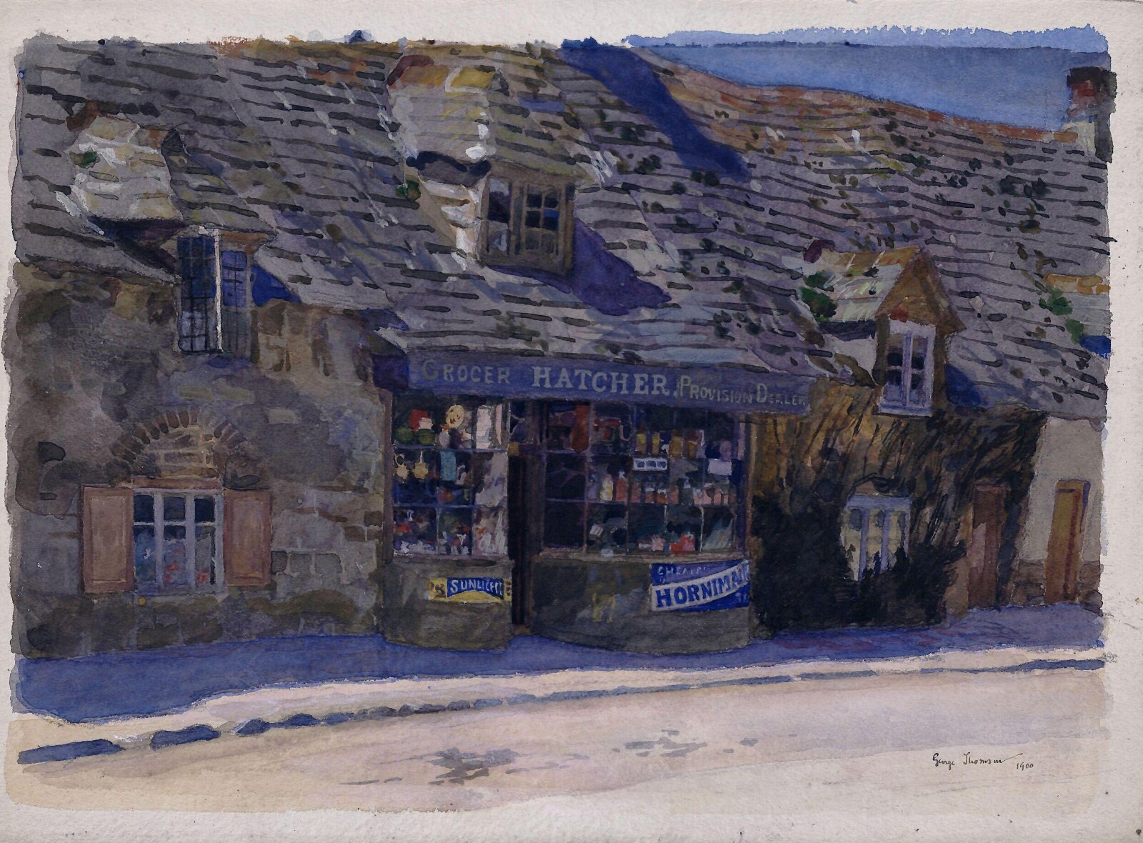 Shop near Corfe Castle, George Thomson, 1900