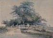 Landscape with trees, figures, bridge and stream thumbnail 2