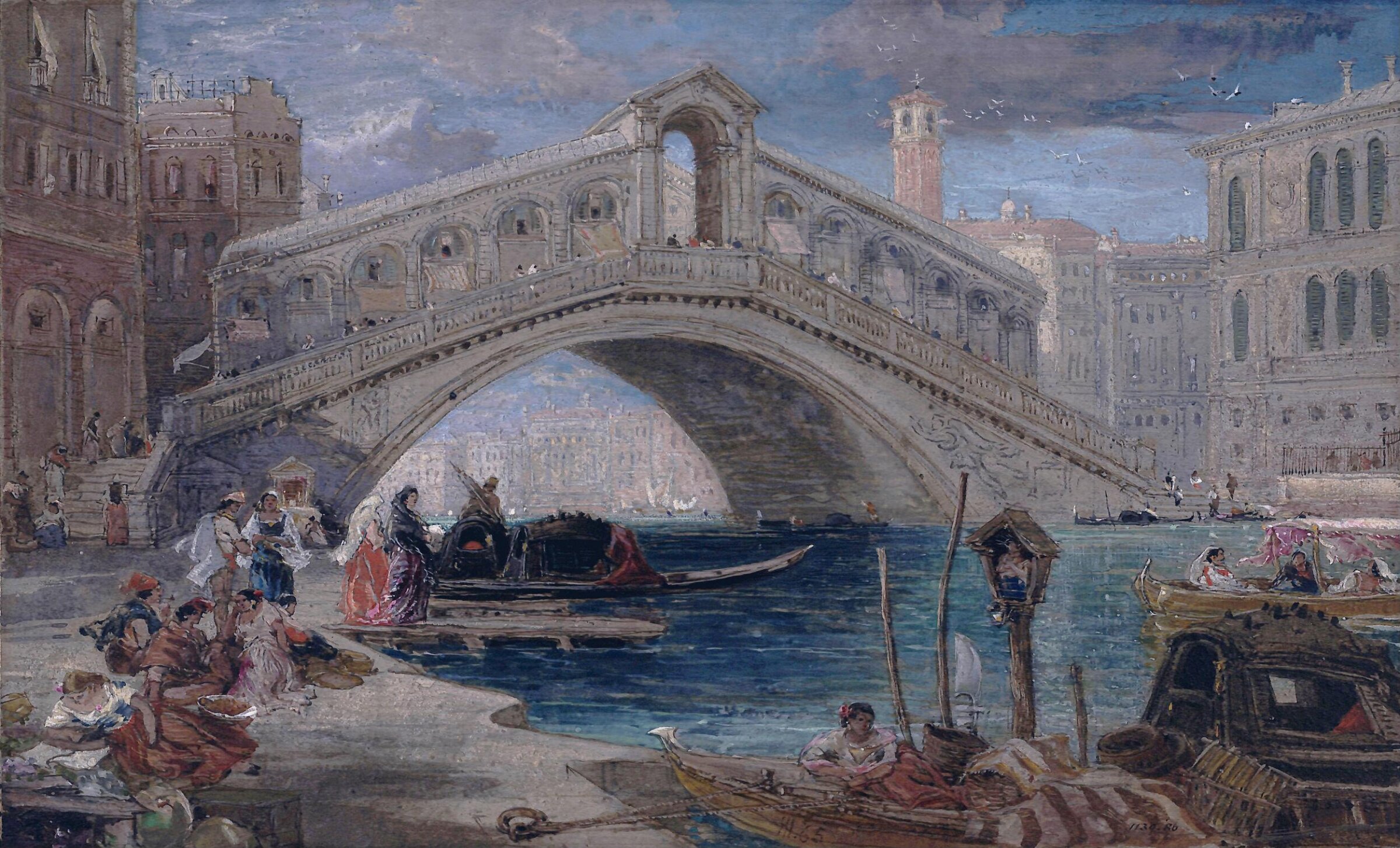 The Rialto, Venice, James Holland, 1865