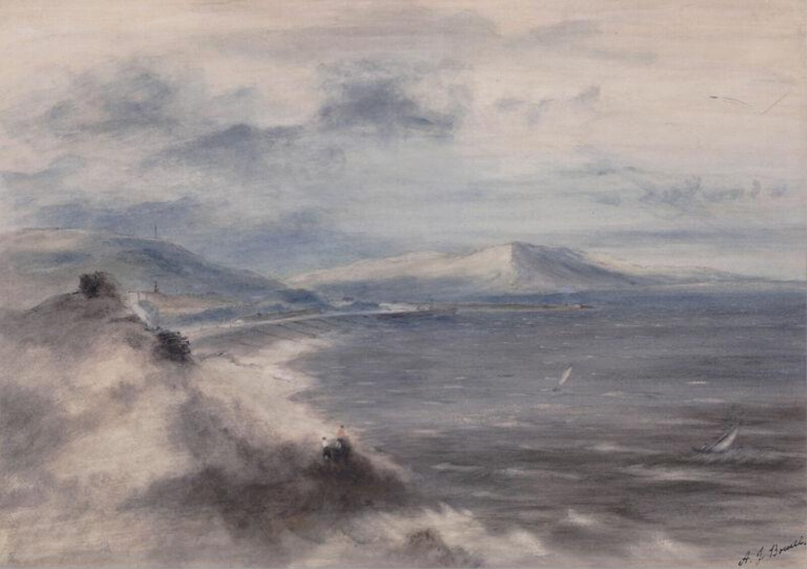 View across a Bay, Alfred John Bowell, 1890-1941