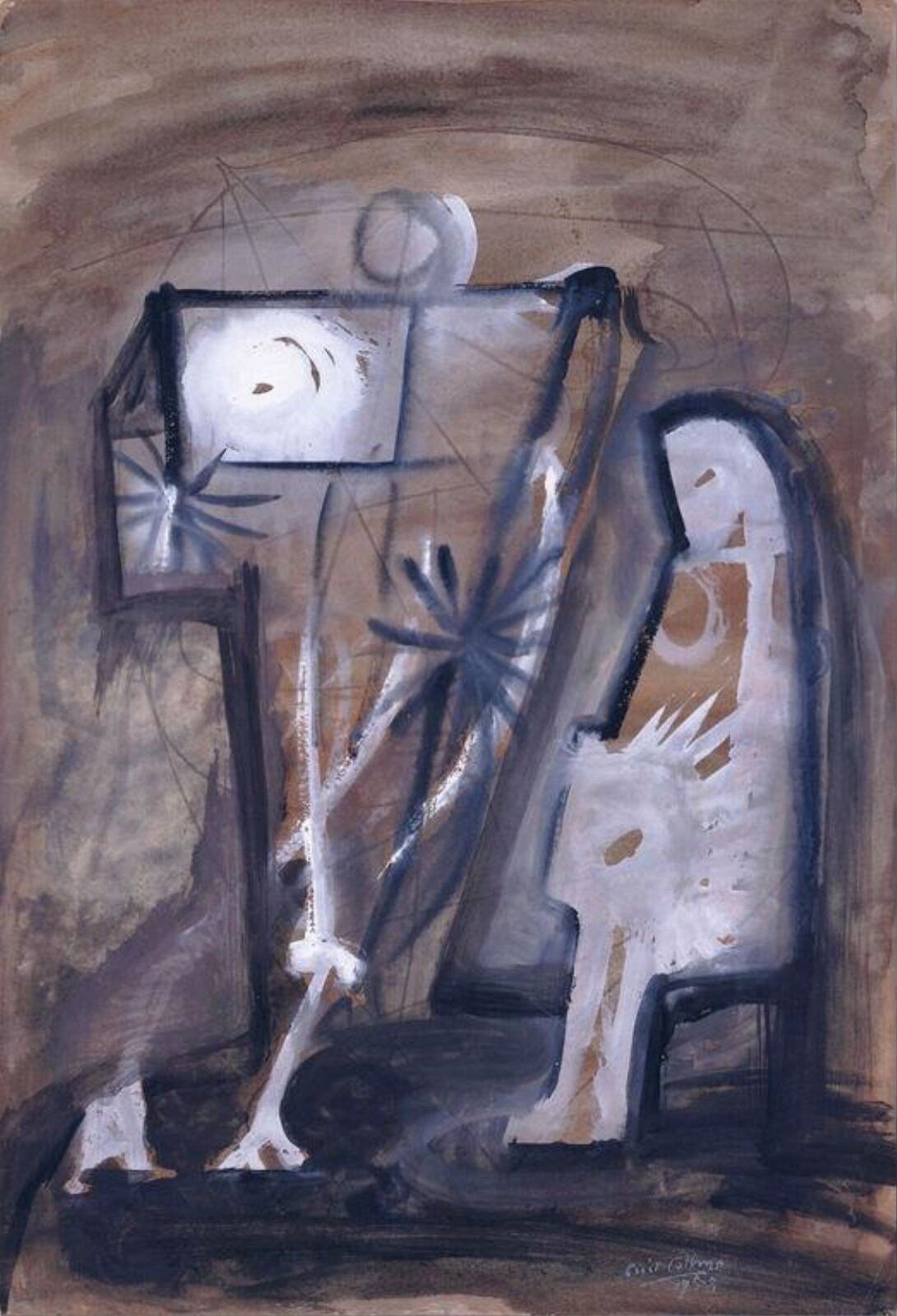 The Artist and his Daemon, Cecil Collins, 1958