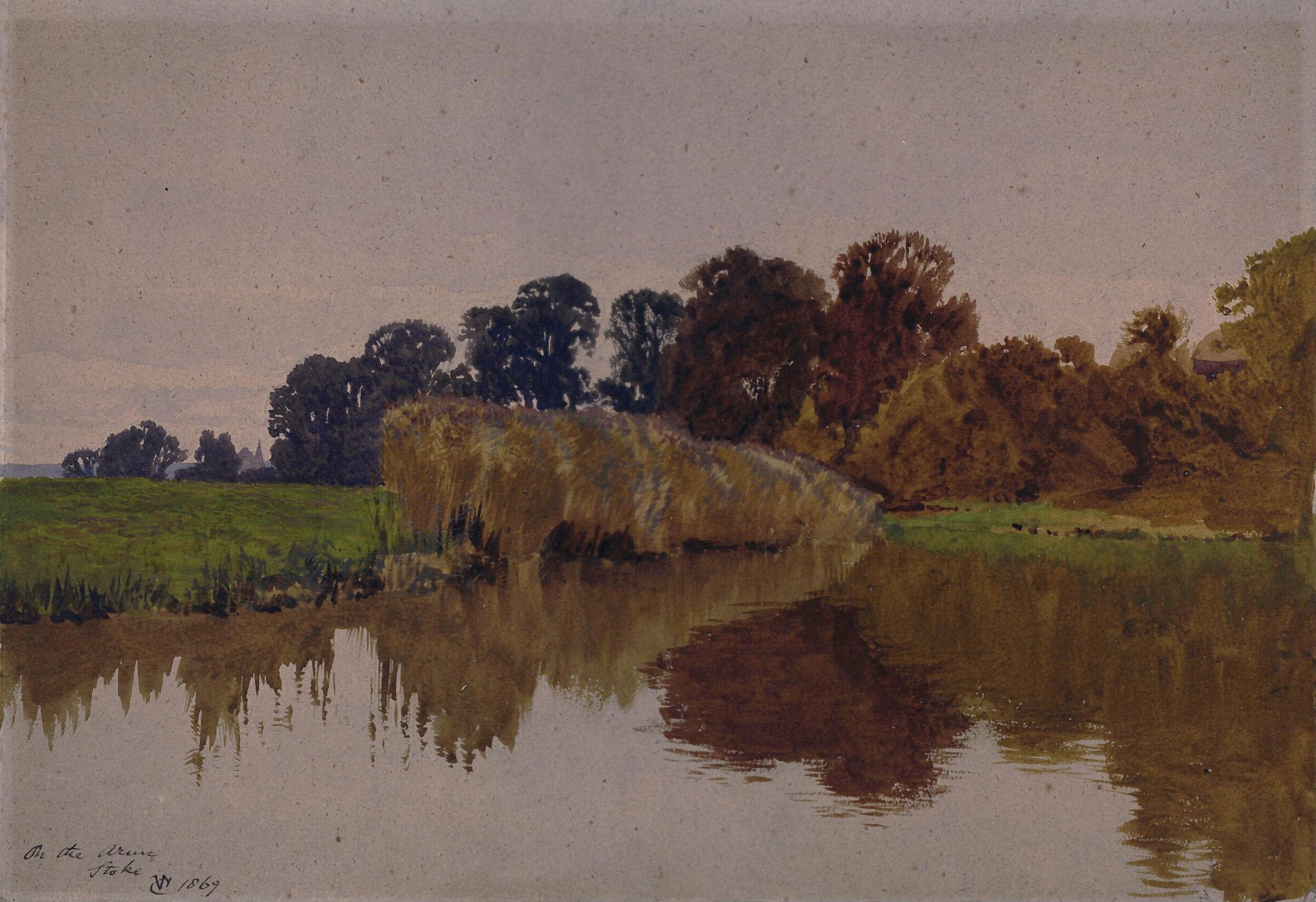 On the Arun, Stoke, Sussex, George Vicat Cole, 1869