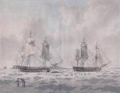 The ships 'Race-horse' and 'Carcass' of Captain Phipps' expedition embedded in ice in the Polar Regions thumbnail 2