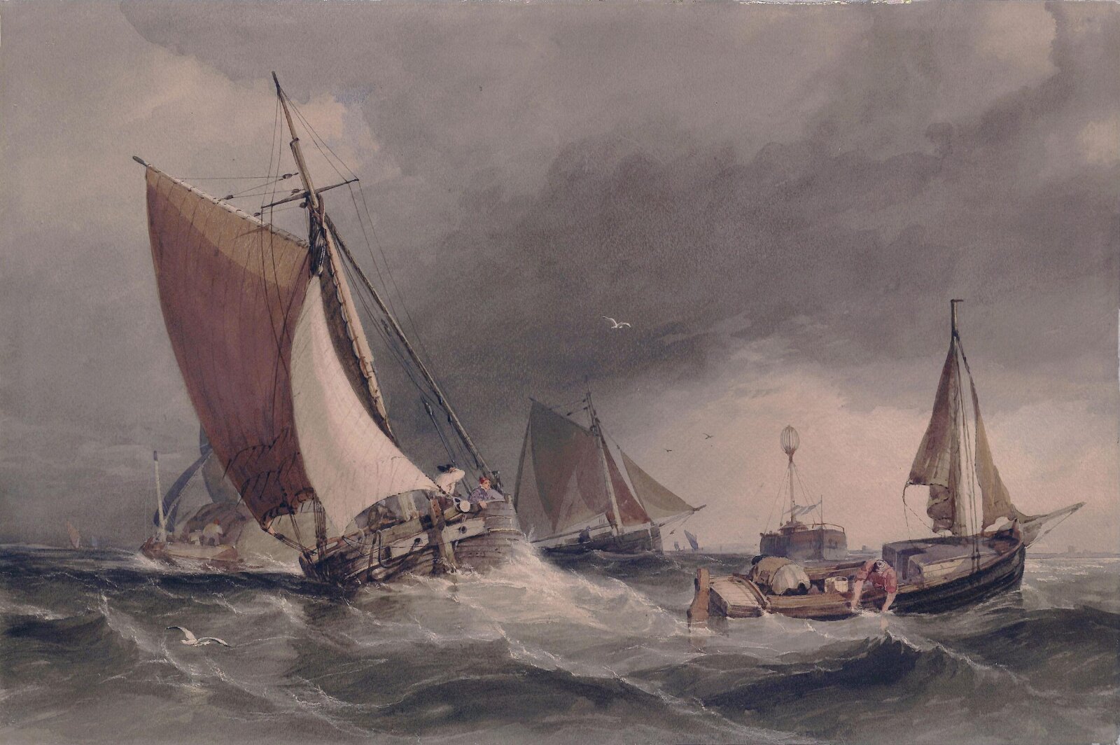 At the Nore, George Chambers, ca.1830-40