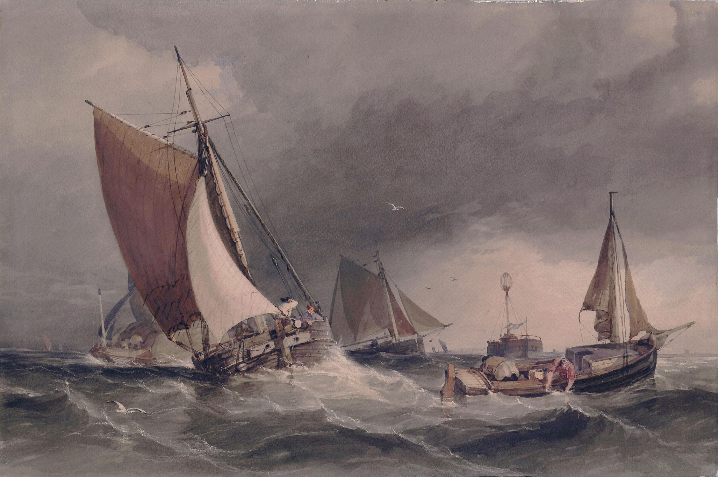 At the Nore, George Chambers, ca.1830-40