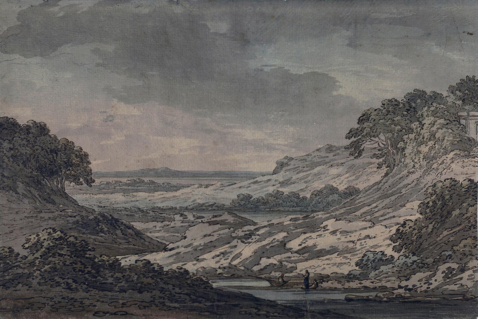 Rocky landscape, Richard Cooper, ca. 1760-1810