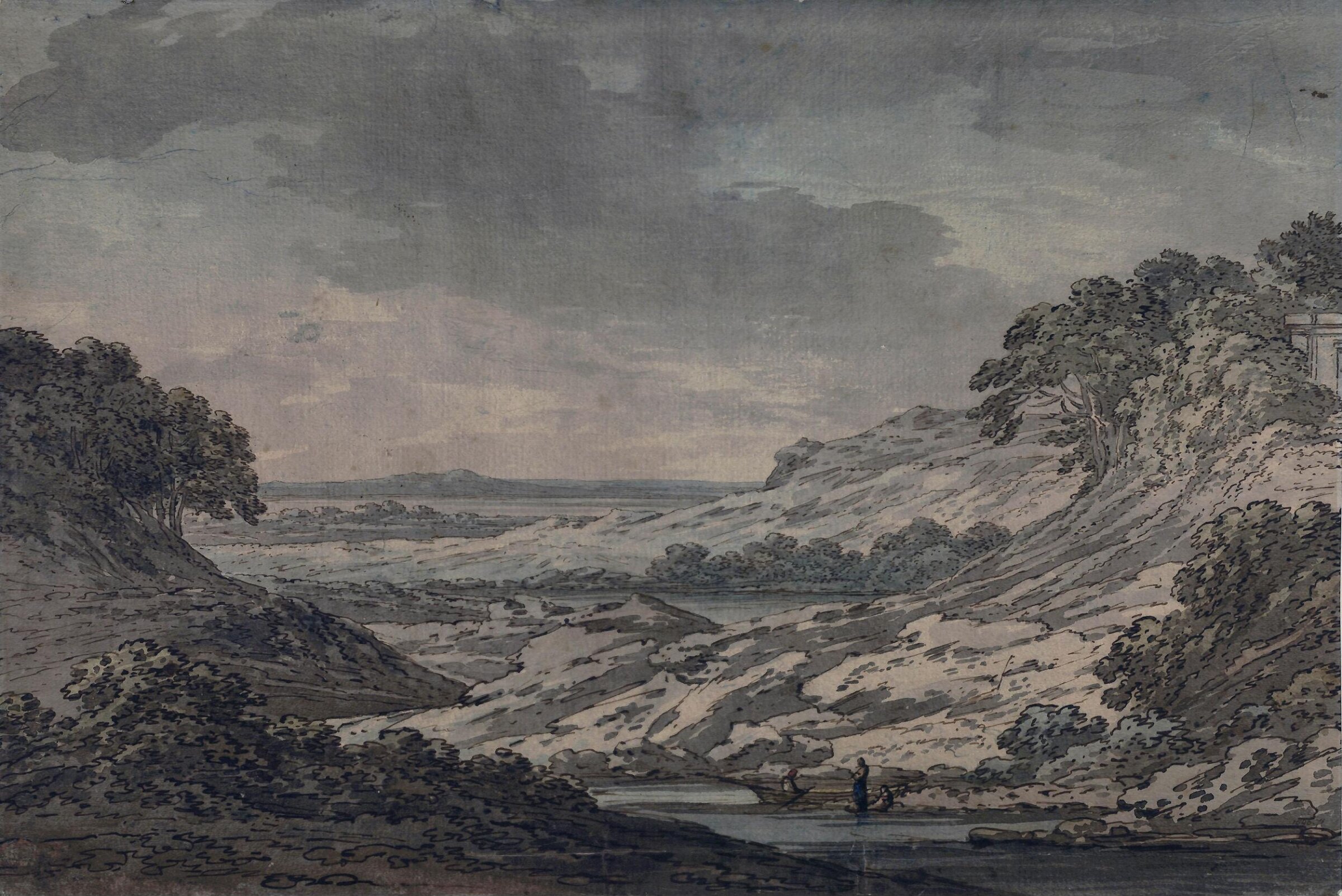 Rocky landscape, Richard Cooper, ca. 1760-1810
