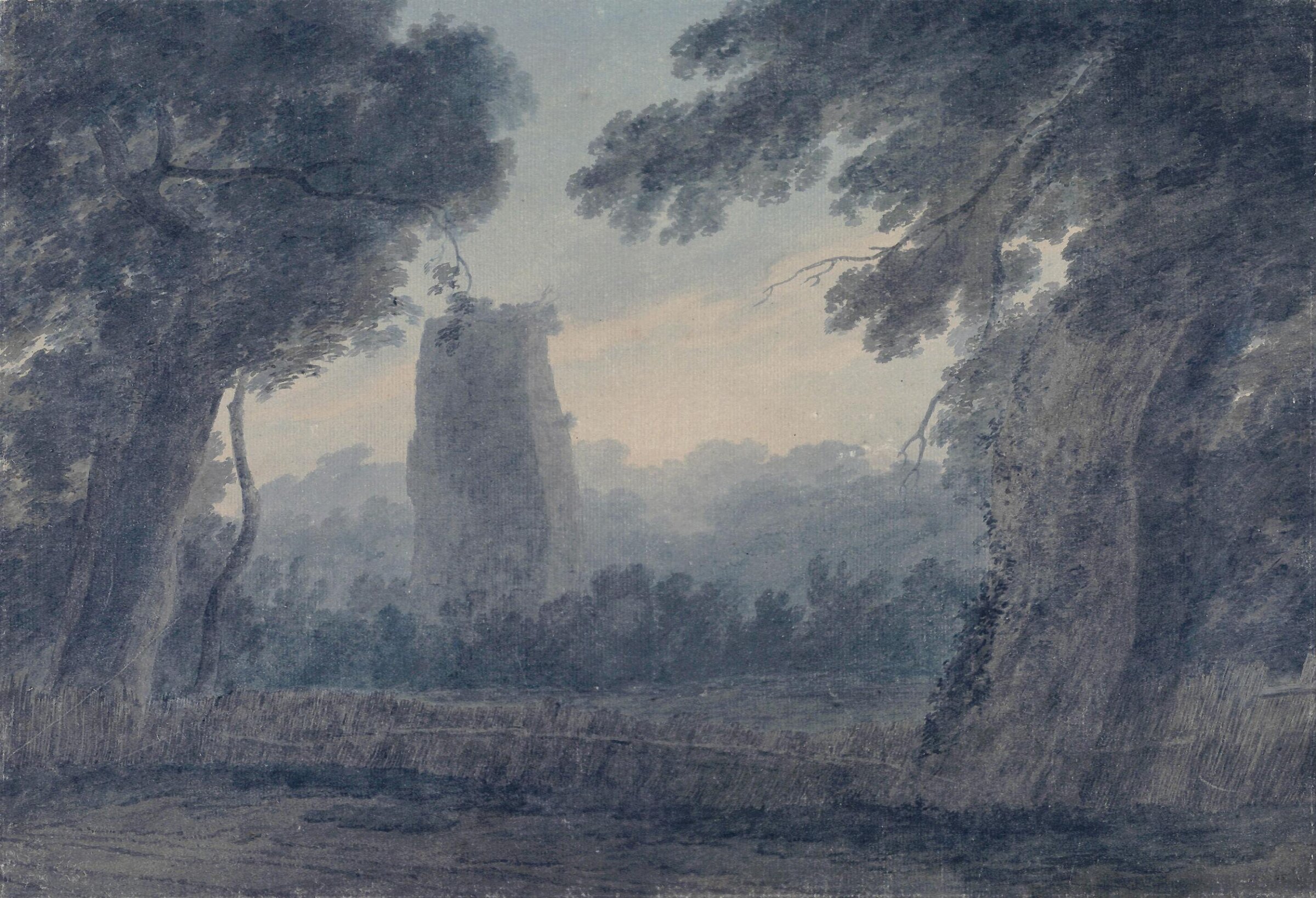 Tomb of the Horatii and Curiatii, Rome, John Robert Cozens, 1775-1797