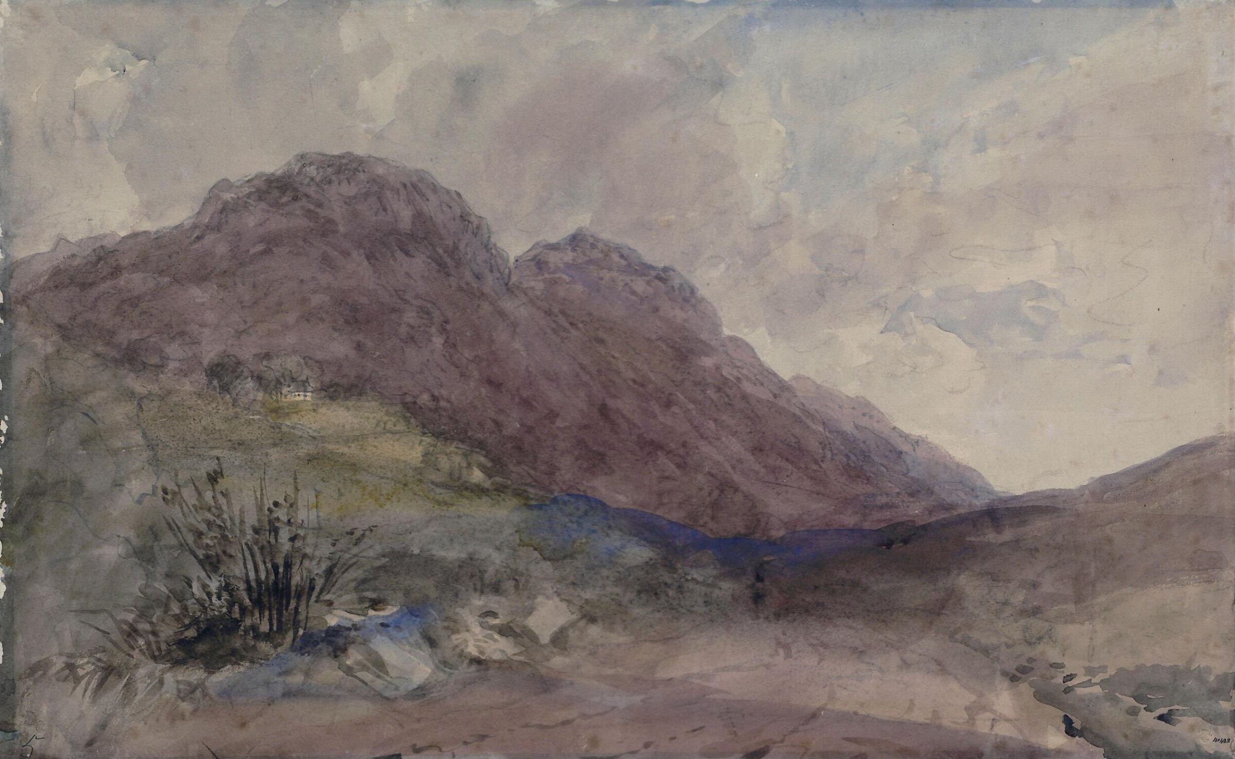 Distant Hills, David Cox the elder, ca. early 19th century