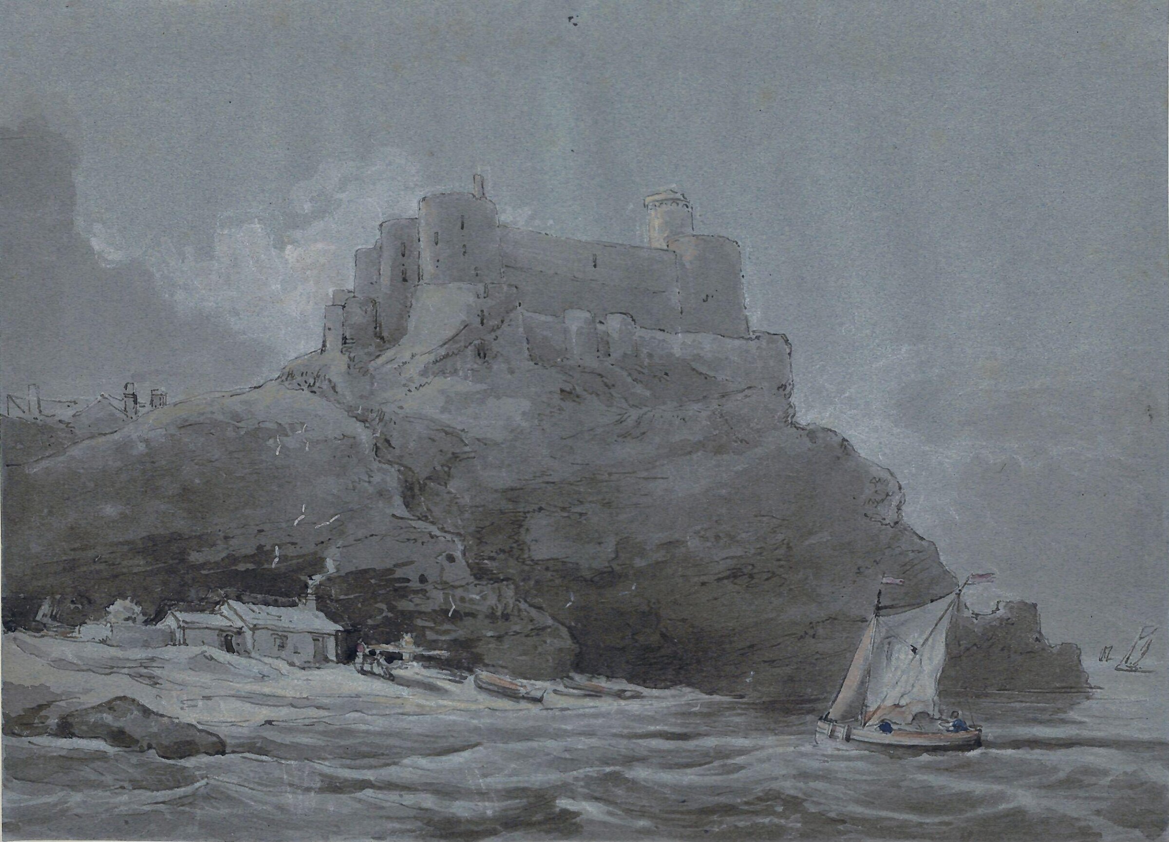 Harlech Castle, William Alfred Delamotte, ca. 1800-1863