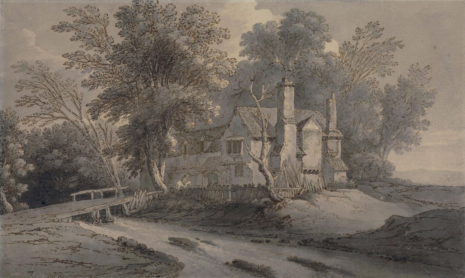 An Old Manor House, Farington, ca. 1770-1821