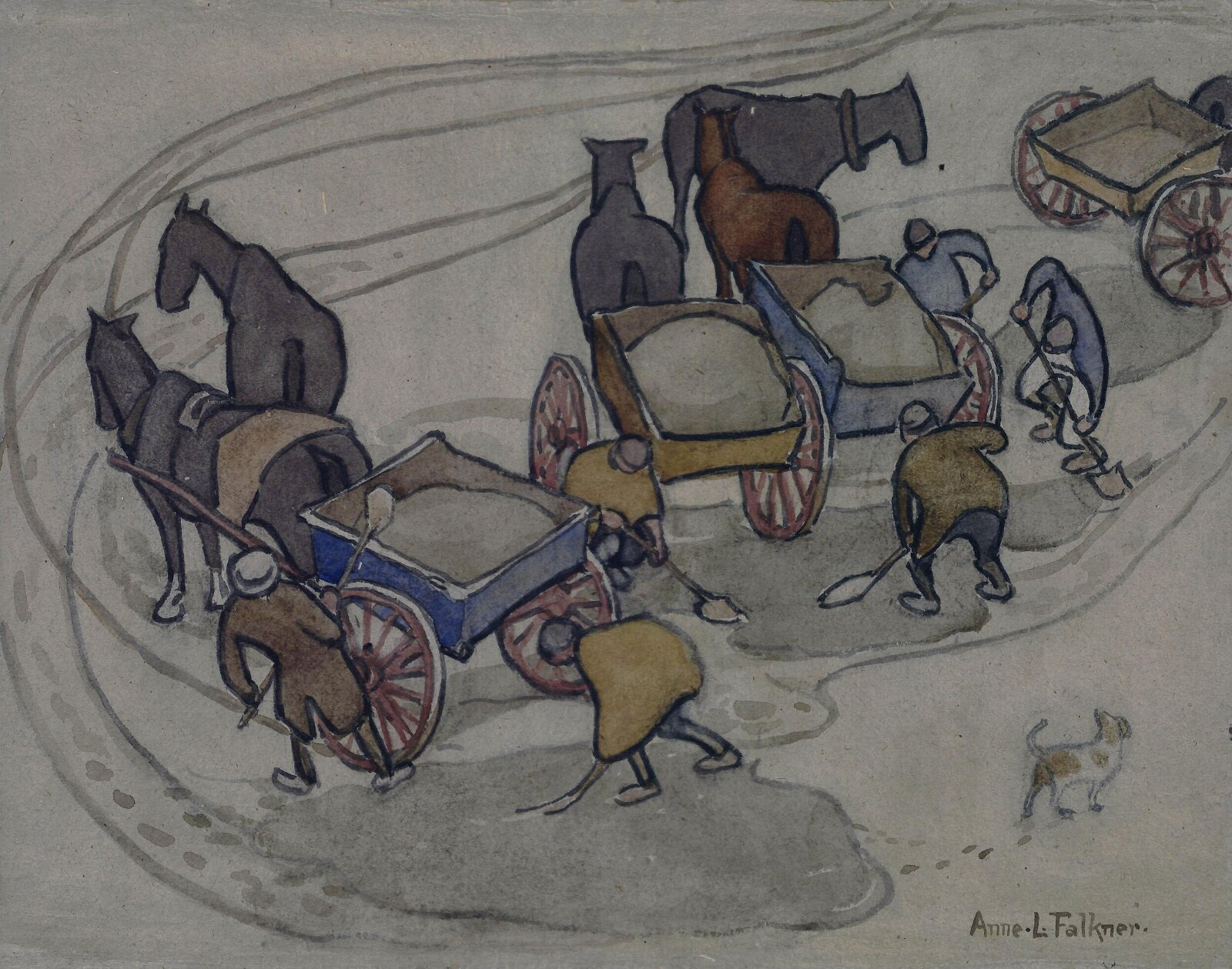 Ballast, St. Ives, Cornwall, Anne L. Falkner, ca. 1890-1930