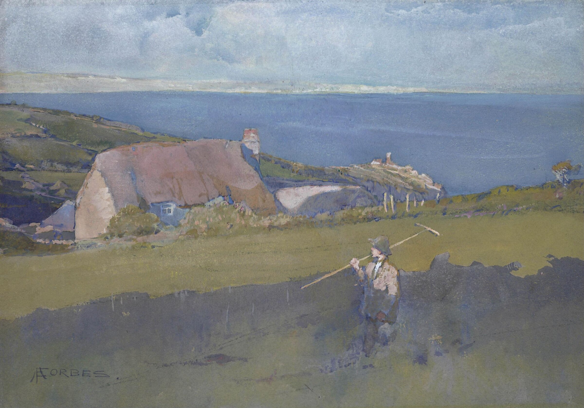 Across Mount's Bay, Elizabeth Adela Forbes, ca. 1880-1912