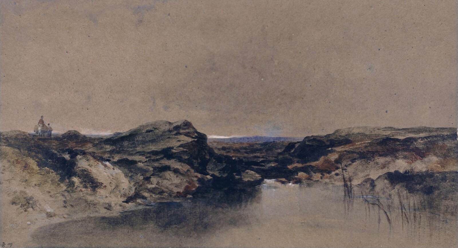 Moorland Scene, Aaron Edwin Penley, ca. mid 19th century