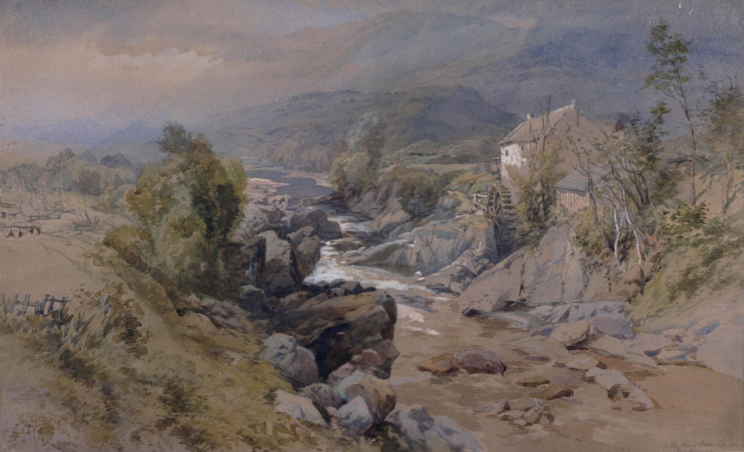 On the River Dee, Braemar, Thomas Miles Richardson, ca. mid 19th century