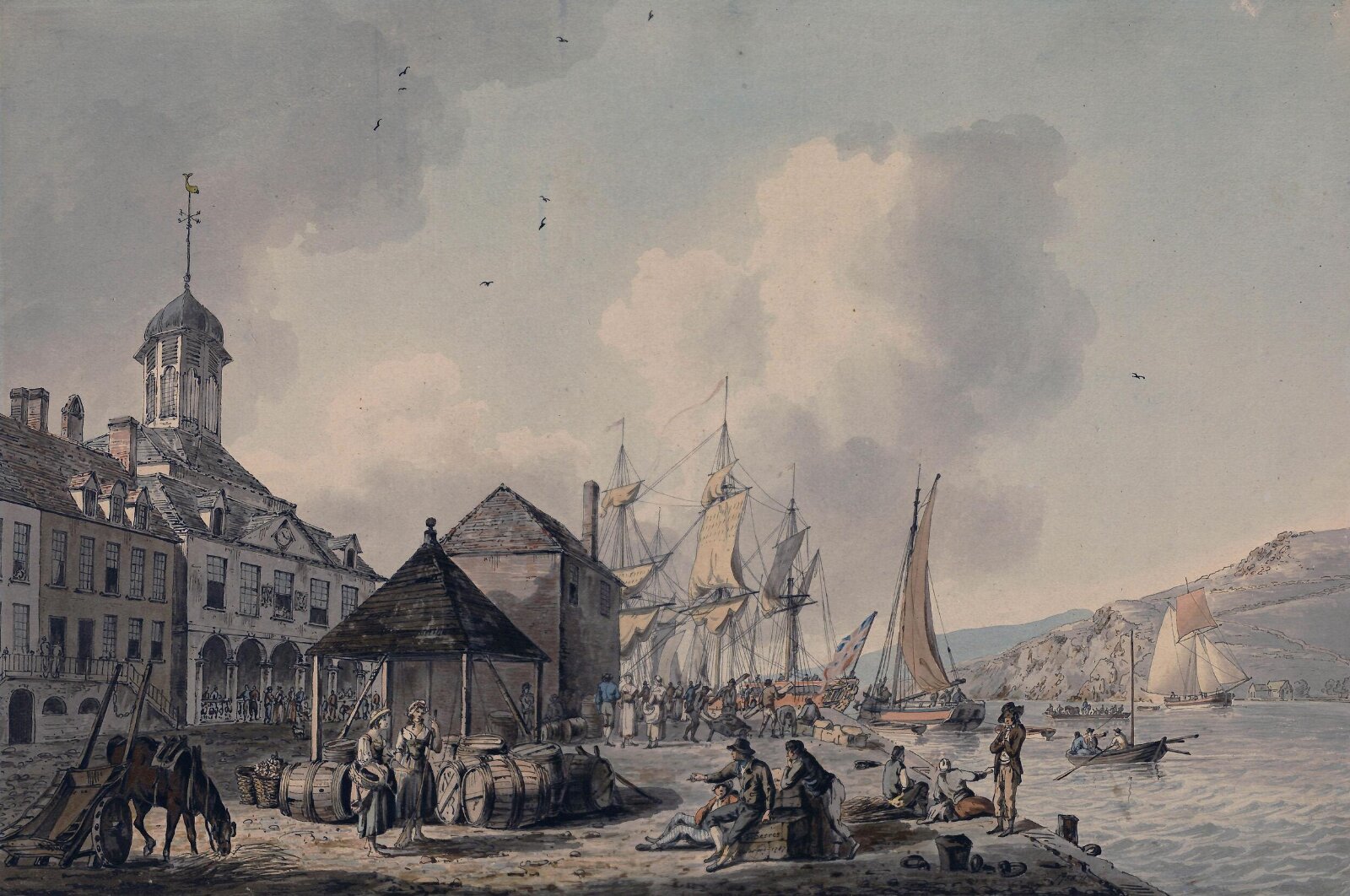 The exchange at Waterford, Serres, 1787