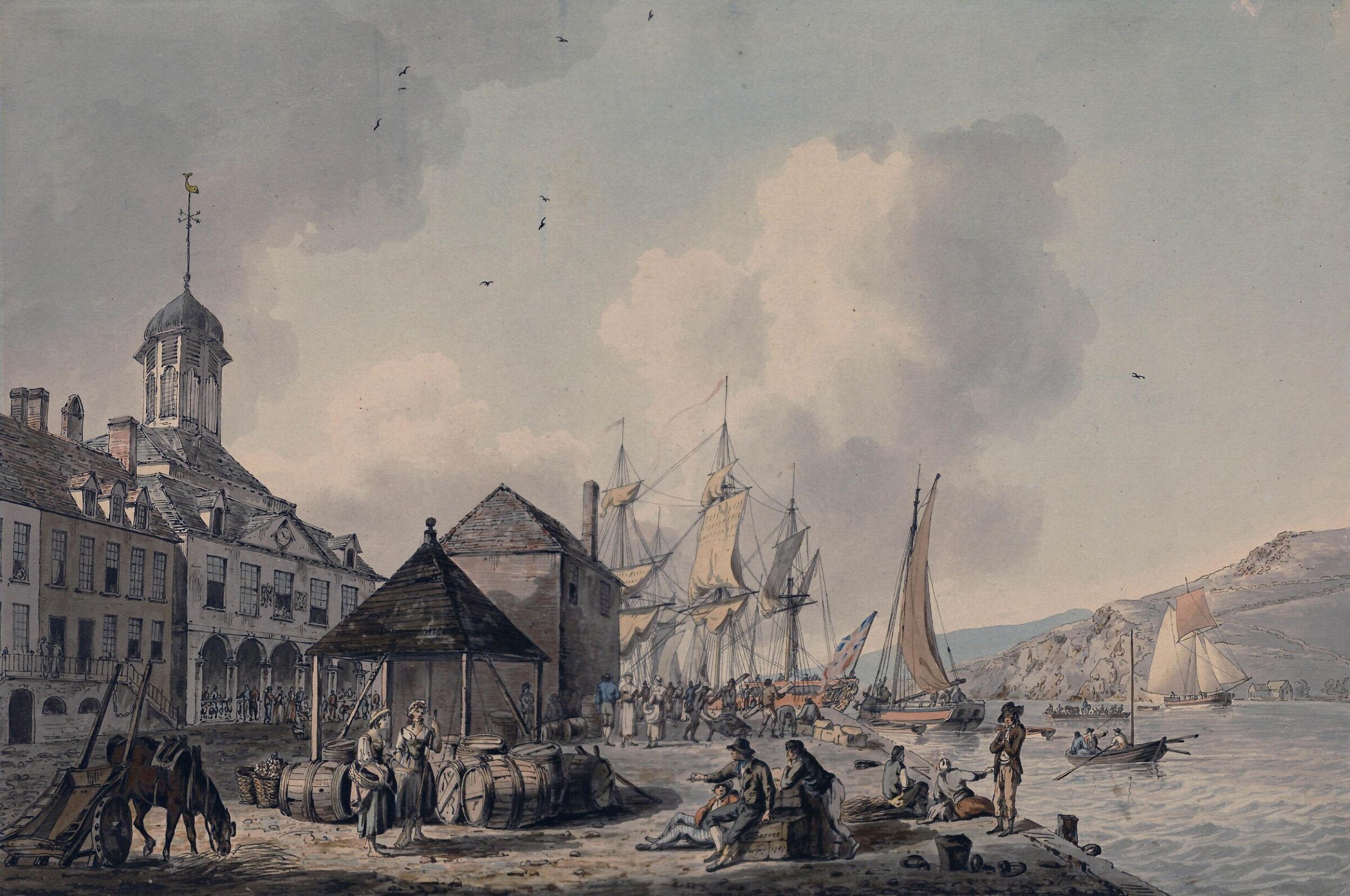The exchange at Waterford, Serres, 1787