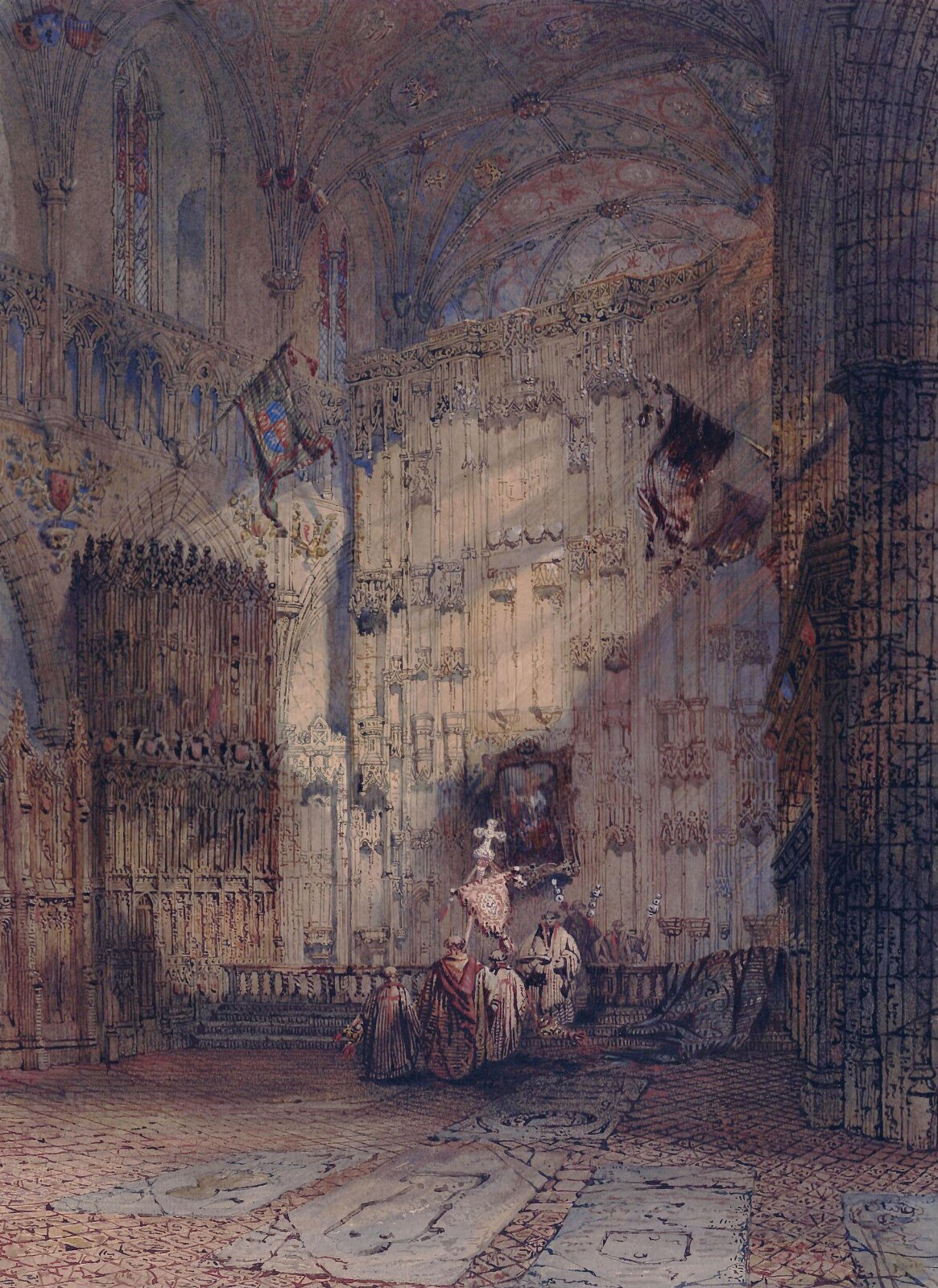 The High Altar Screen, St Albans Abbey, Thomas Scandrett, ca. 1845 to ca. 1855