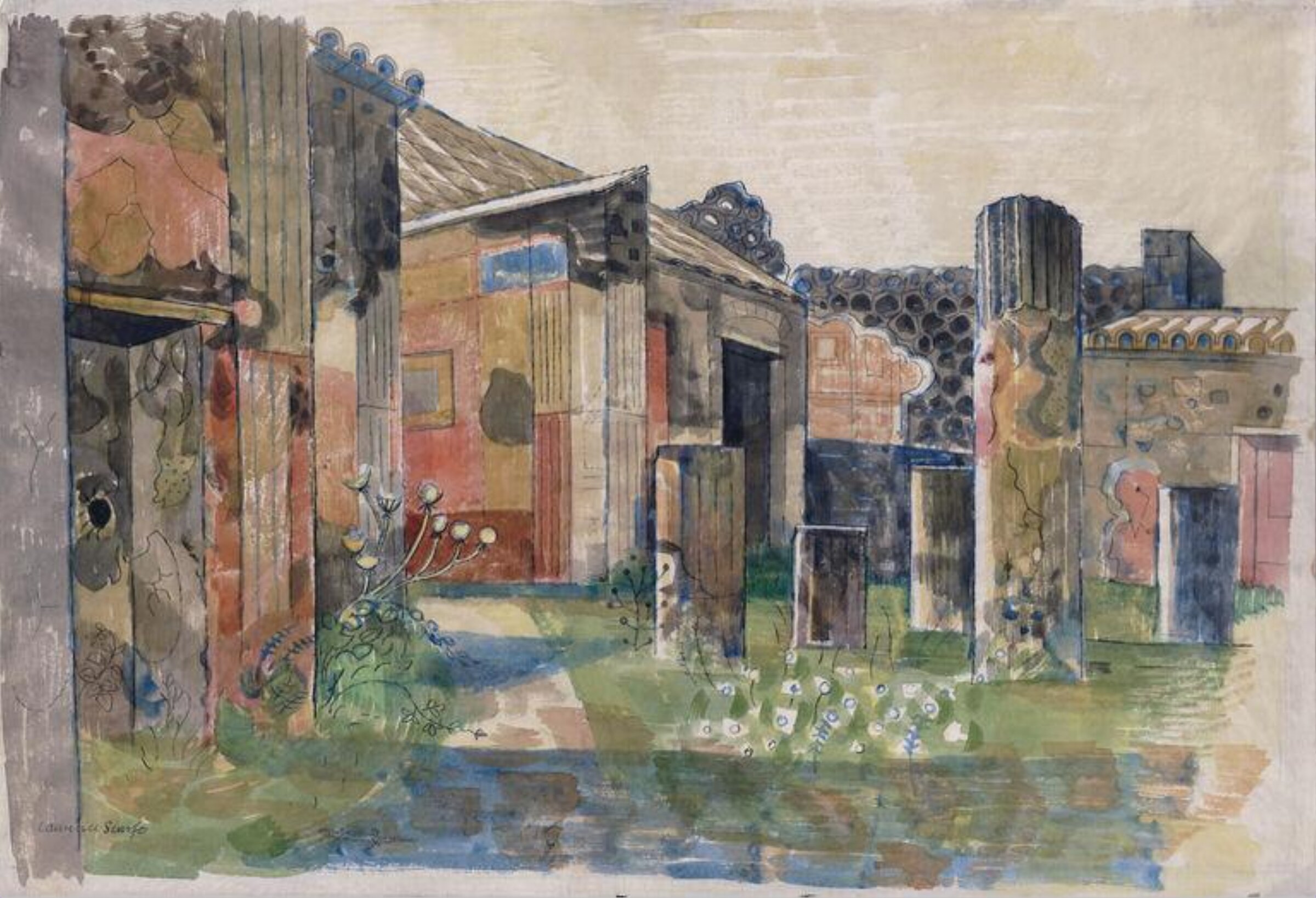 The House of Castor and Pollux, Pompeii, Scarfe, 1952