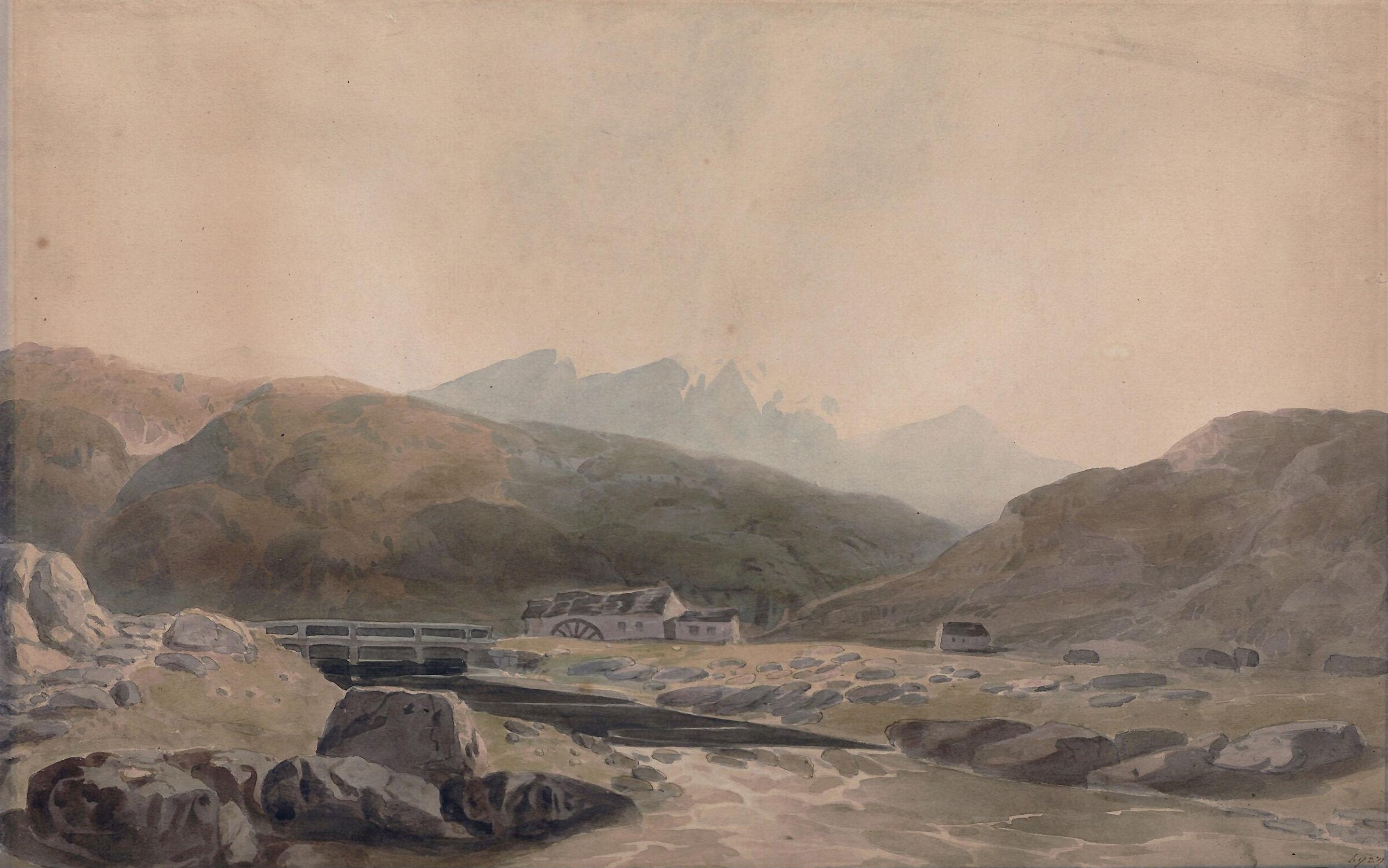 Mountain Stream, William Fleetwood Varley, ca. 1804 to 1856