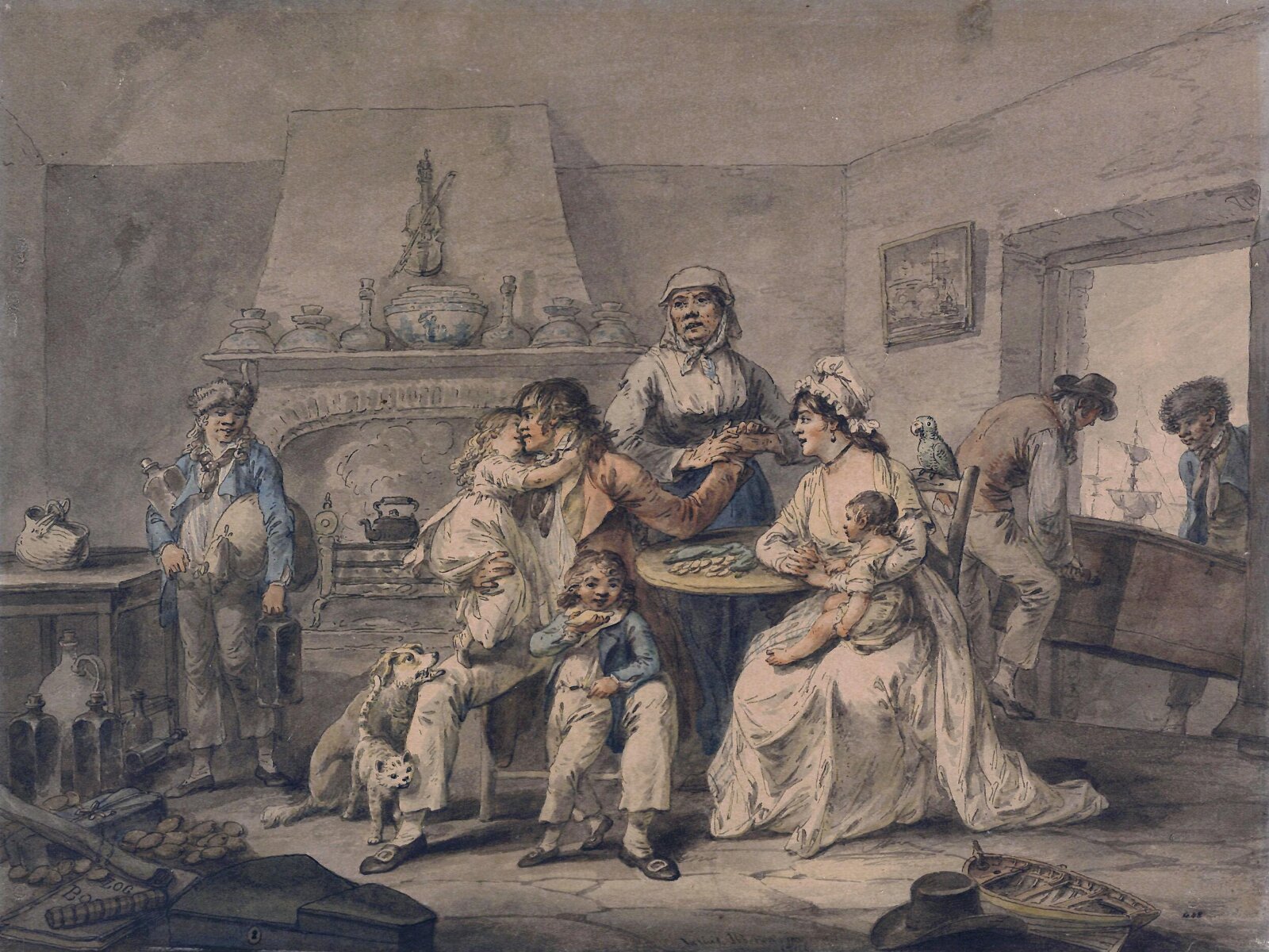 The Sailor's Return Home, Ibbetson, 1795