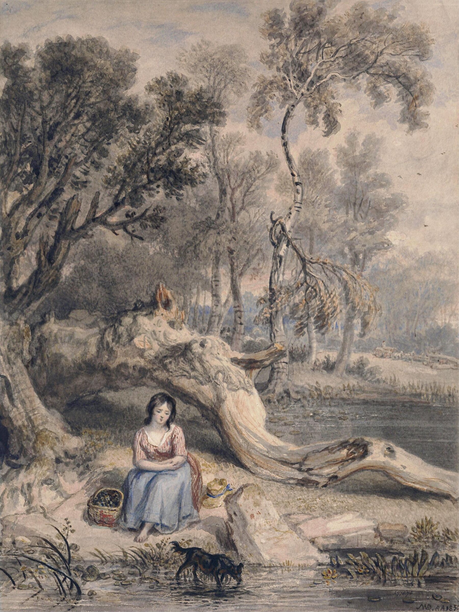 The Watercress Girl, James Ward, 1830