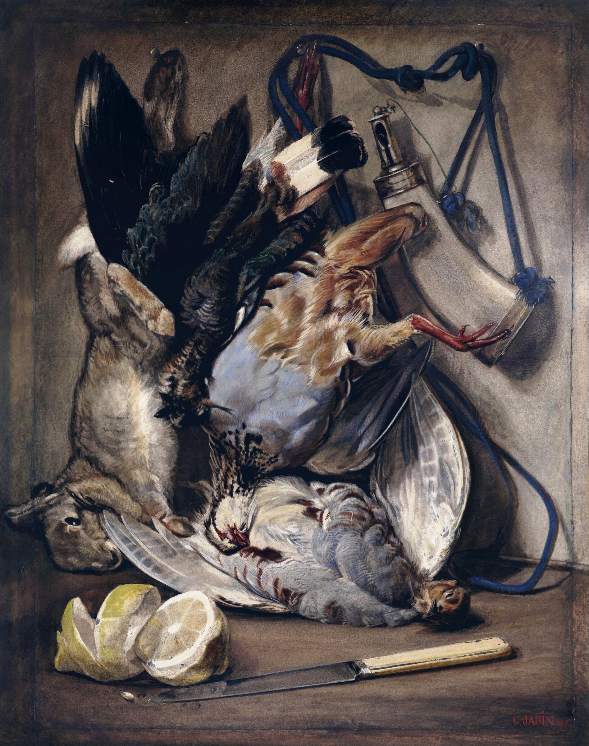 Watercolour, Louis Godefroy Jadin, ca. 1830-1882