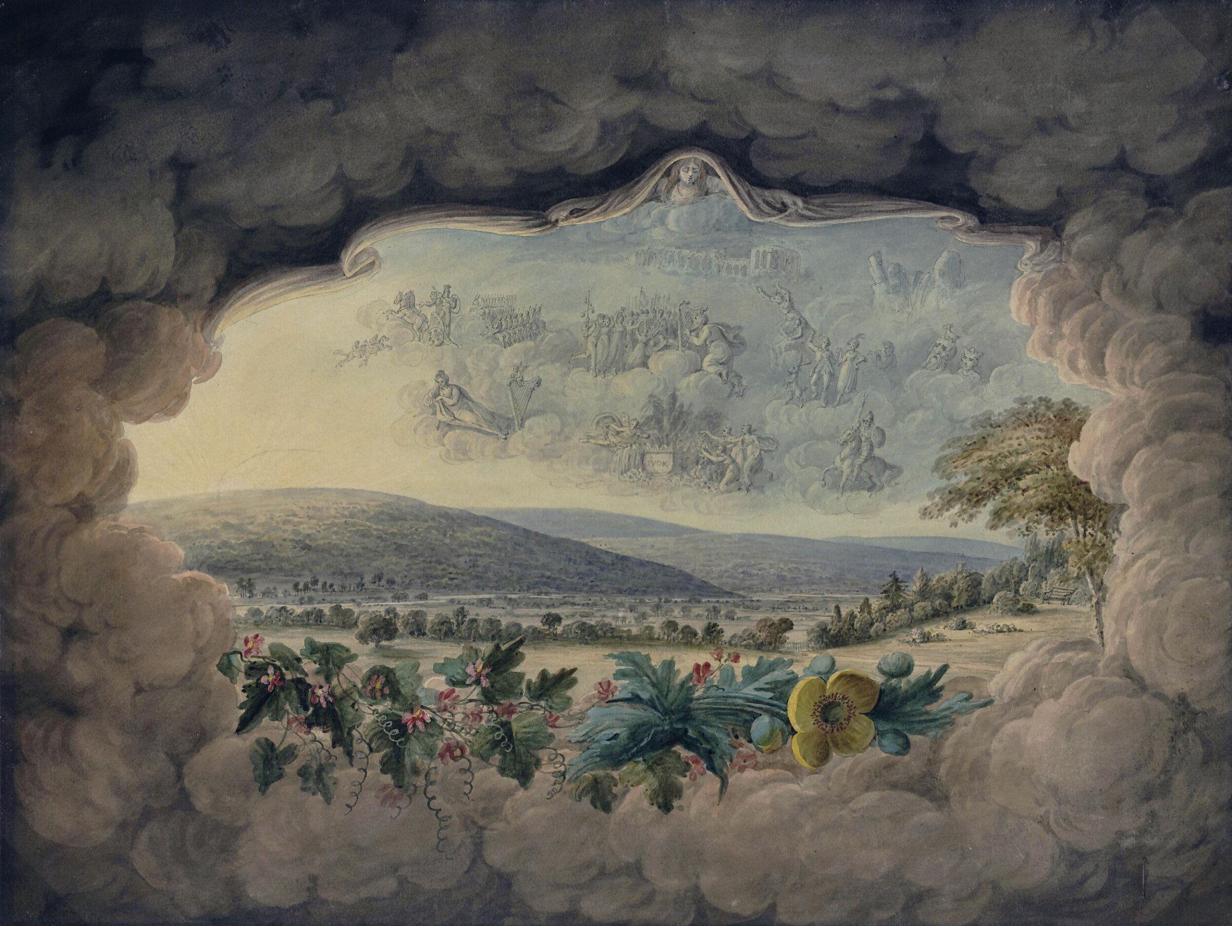 The Spirit of the Vale of Neath - Night, Thomas Hornor, ca. 1816-1820