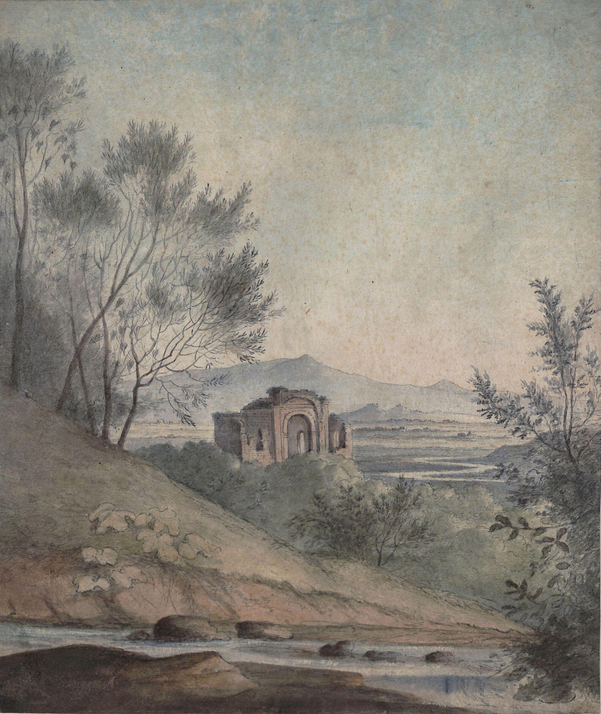 View near the Monte Mario near Rome, George I. Cuitt, ca. 1760s