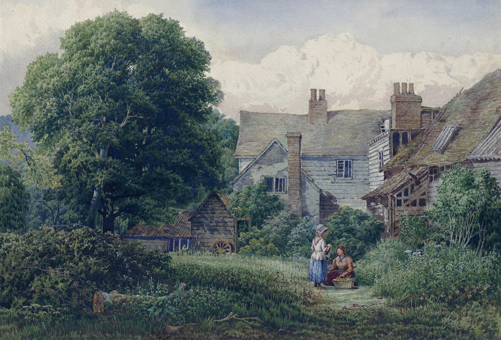 Old House at Hendon, Bernard Walter Evans, ca. late 19th century