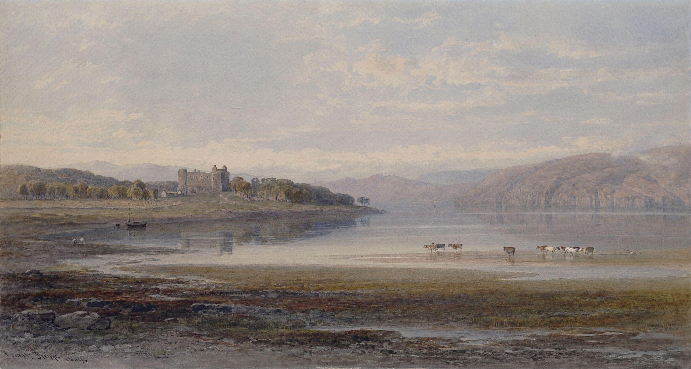 Dunstaffnage Castle, Argyllshire, Fripp, 1869