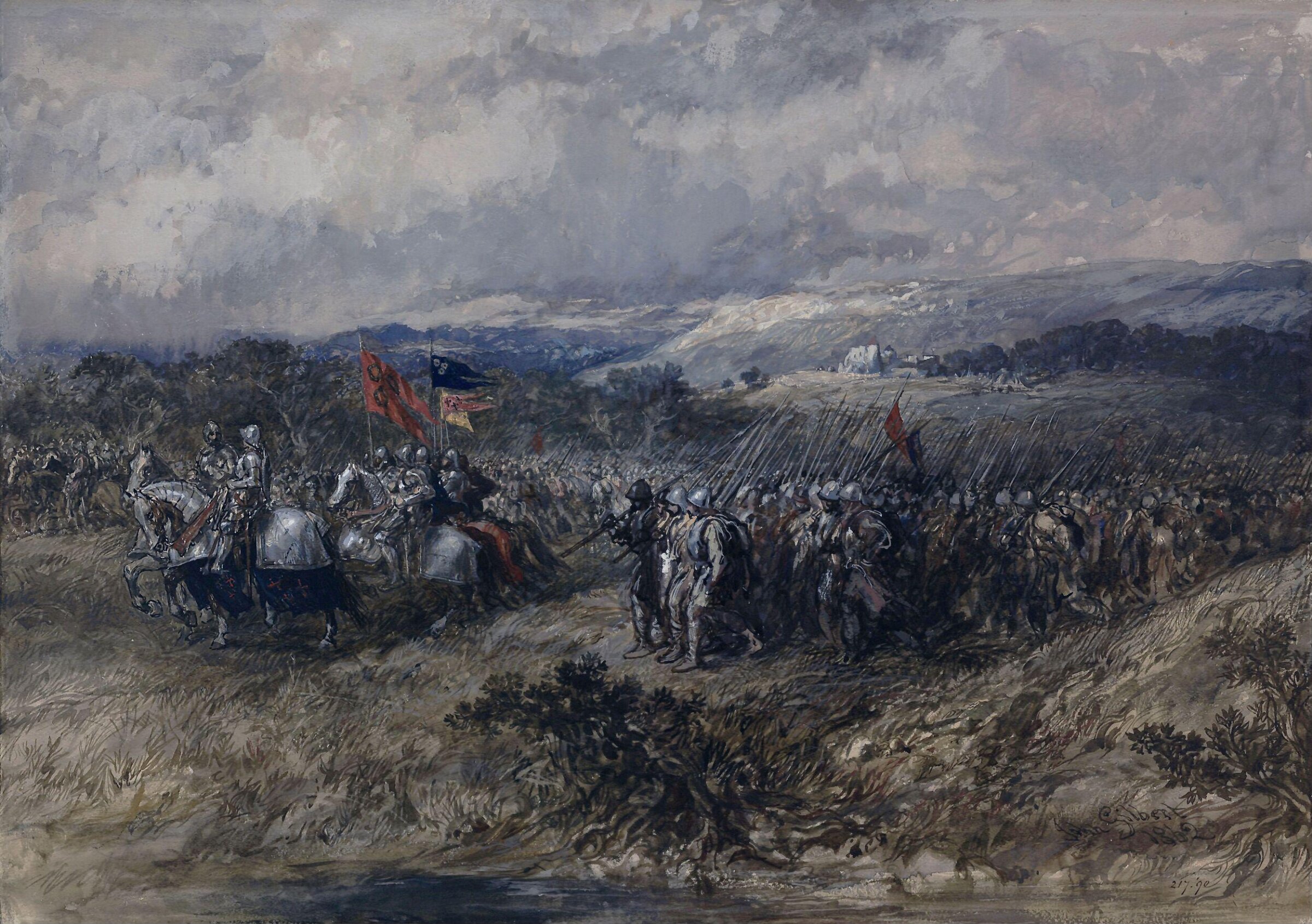 Crusaders on the March, John Gilbert, 1862