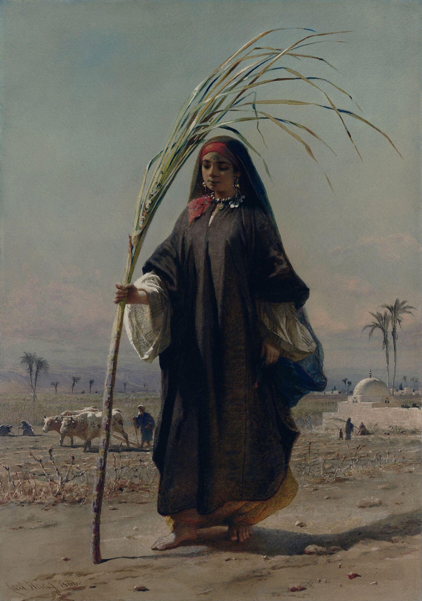 The Sugar Cane Girl, Carl Haag, 1866