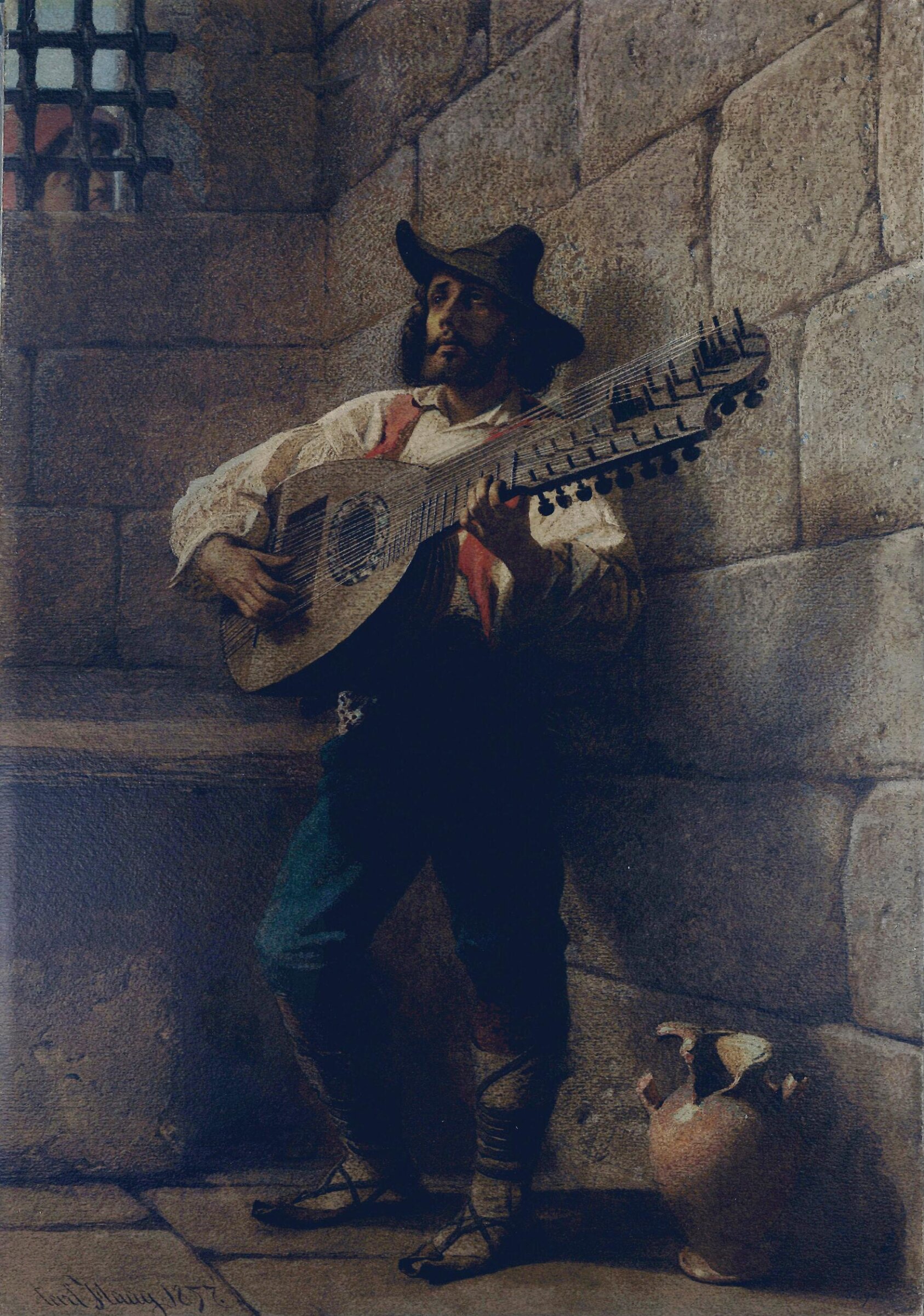 The Improvisatore in Prison, Haag, 1857