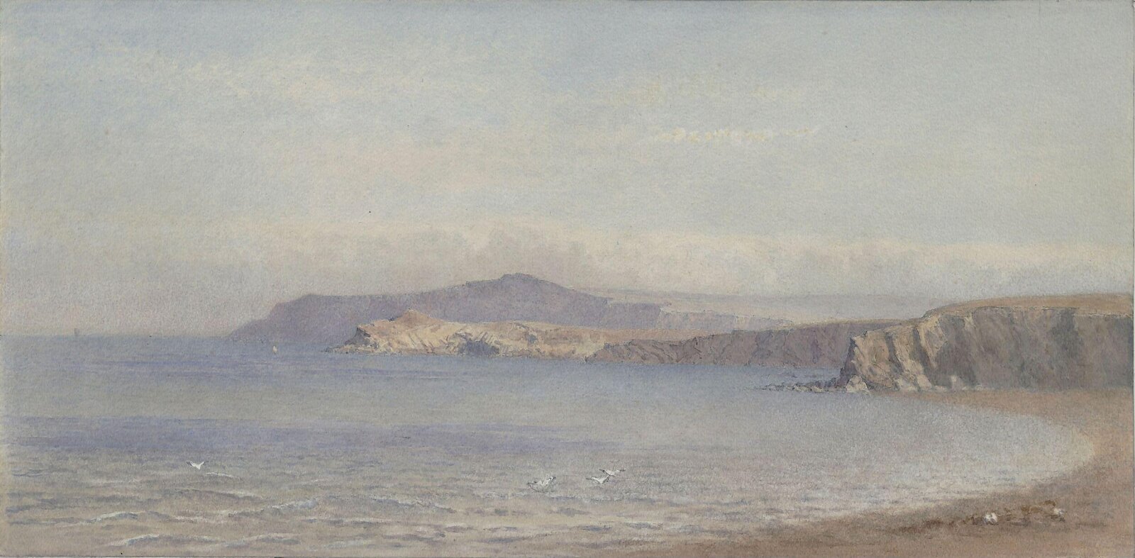 Newquay Bay, Cornwall, Prescott Hewett, ca. 1840-1890