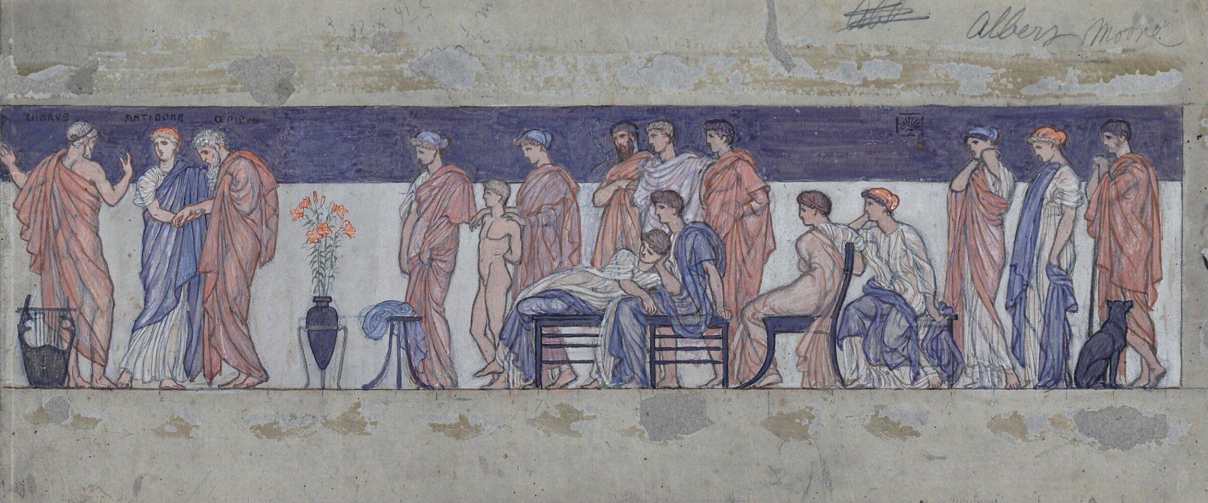 A Greek Play, Albert Joseph Moore, c. 1868