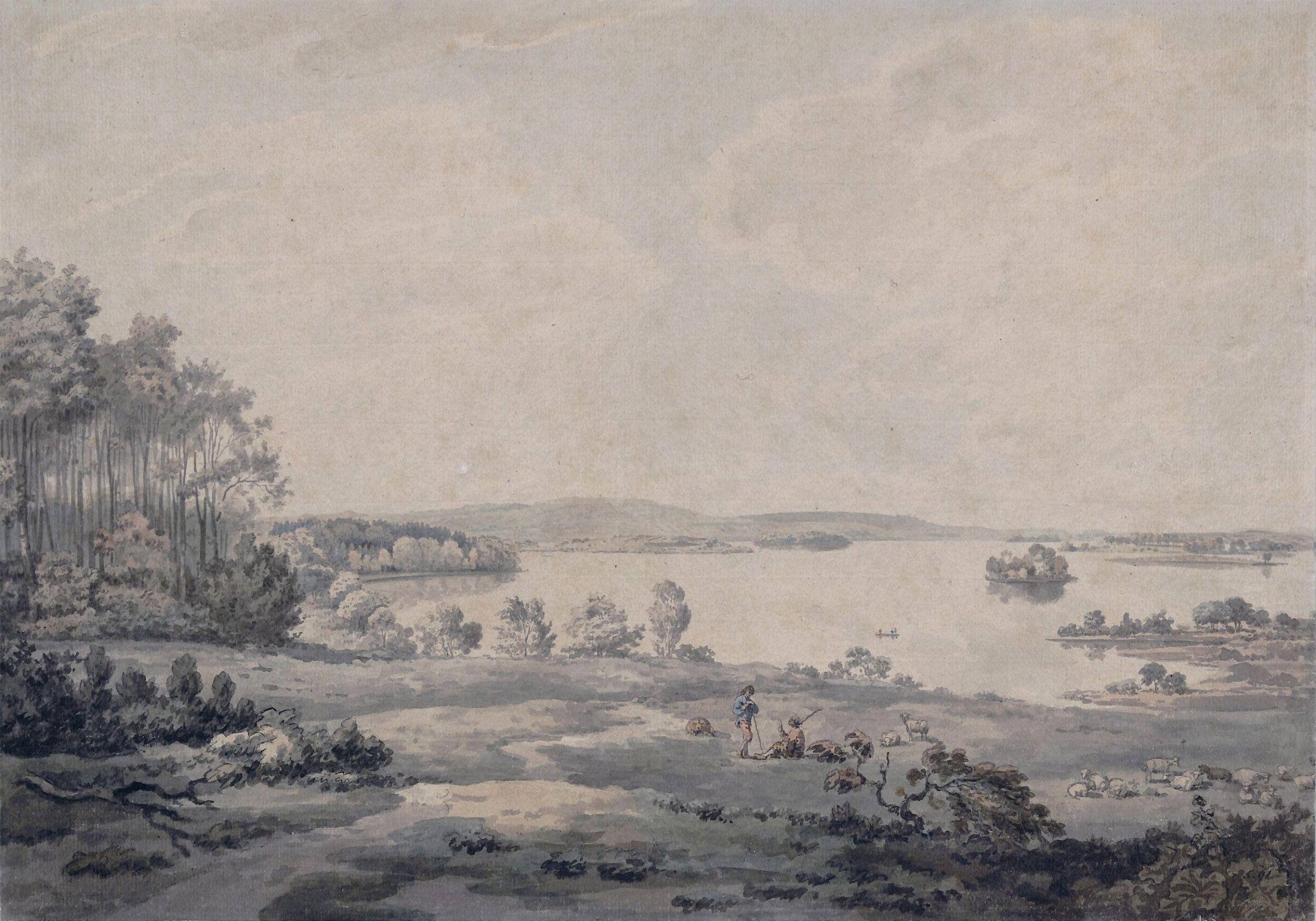 Lough Key, from Rockingham, Co. Roscommon, William Pars, ca. 1760-82