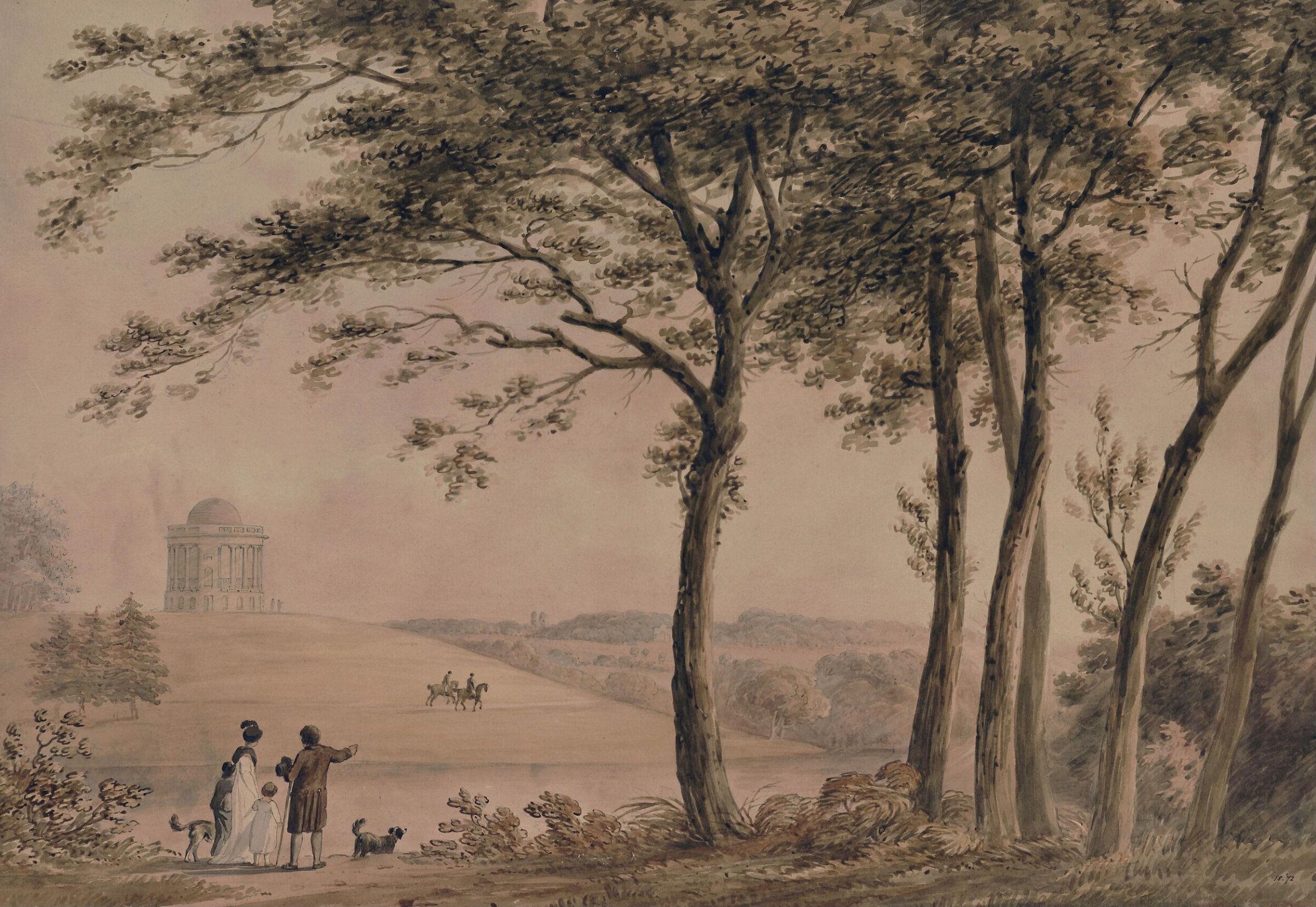 Landscape with trees, Francis James Sarjent, ок. 1780–1812