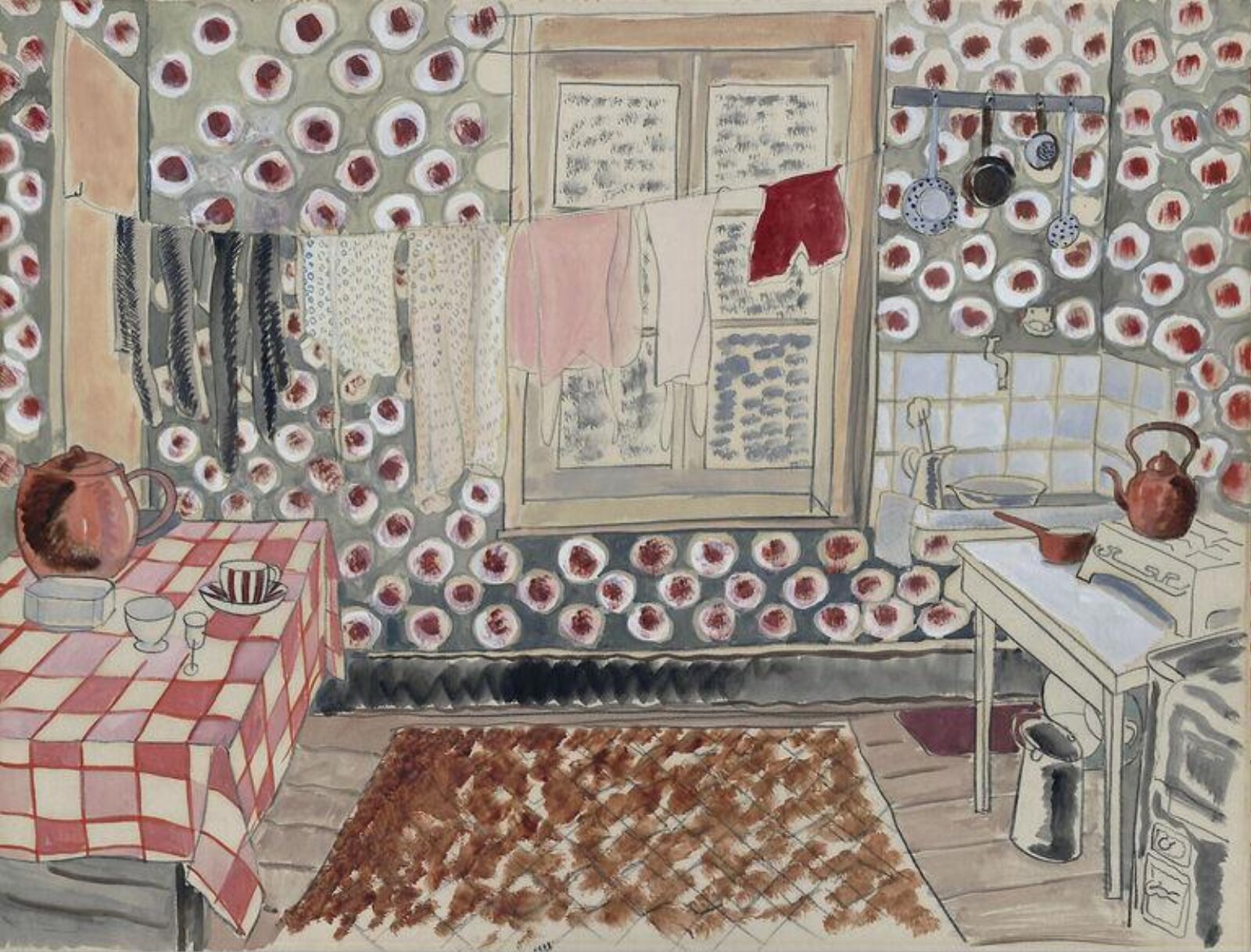 Kitchen, Boulogne., Sylvia Melland, 1933