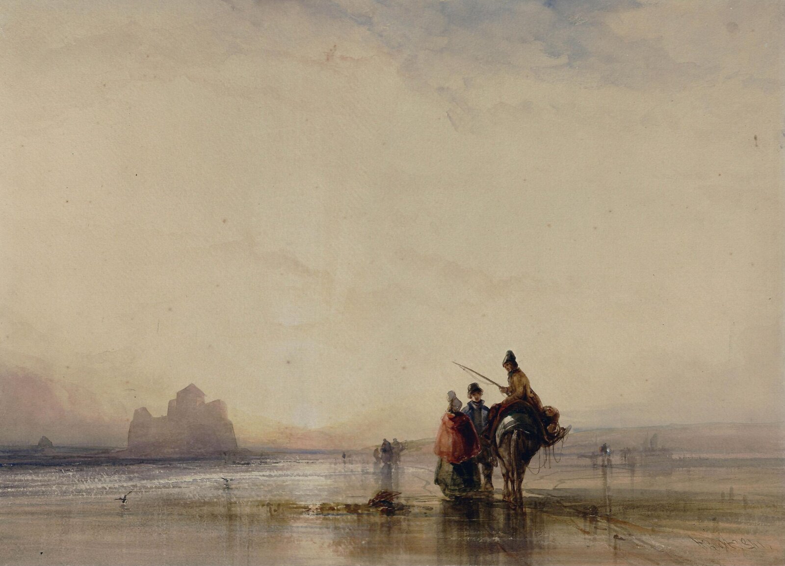 Low Tide, Henry Bright, 1841