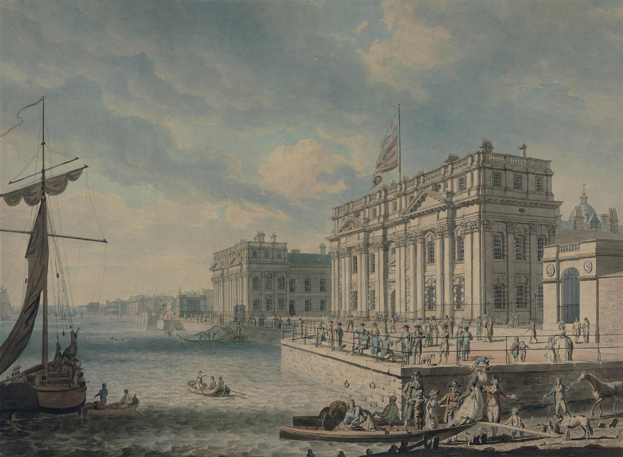 Greenwich Hospital, Edward Dayes, 1788