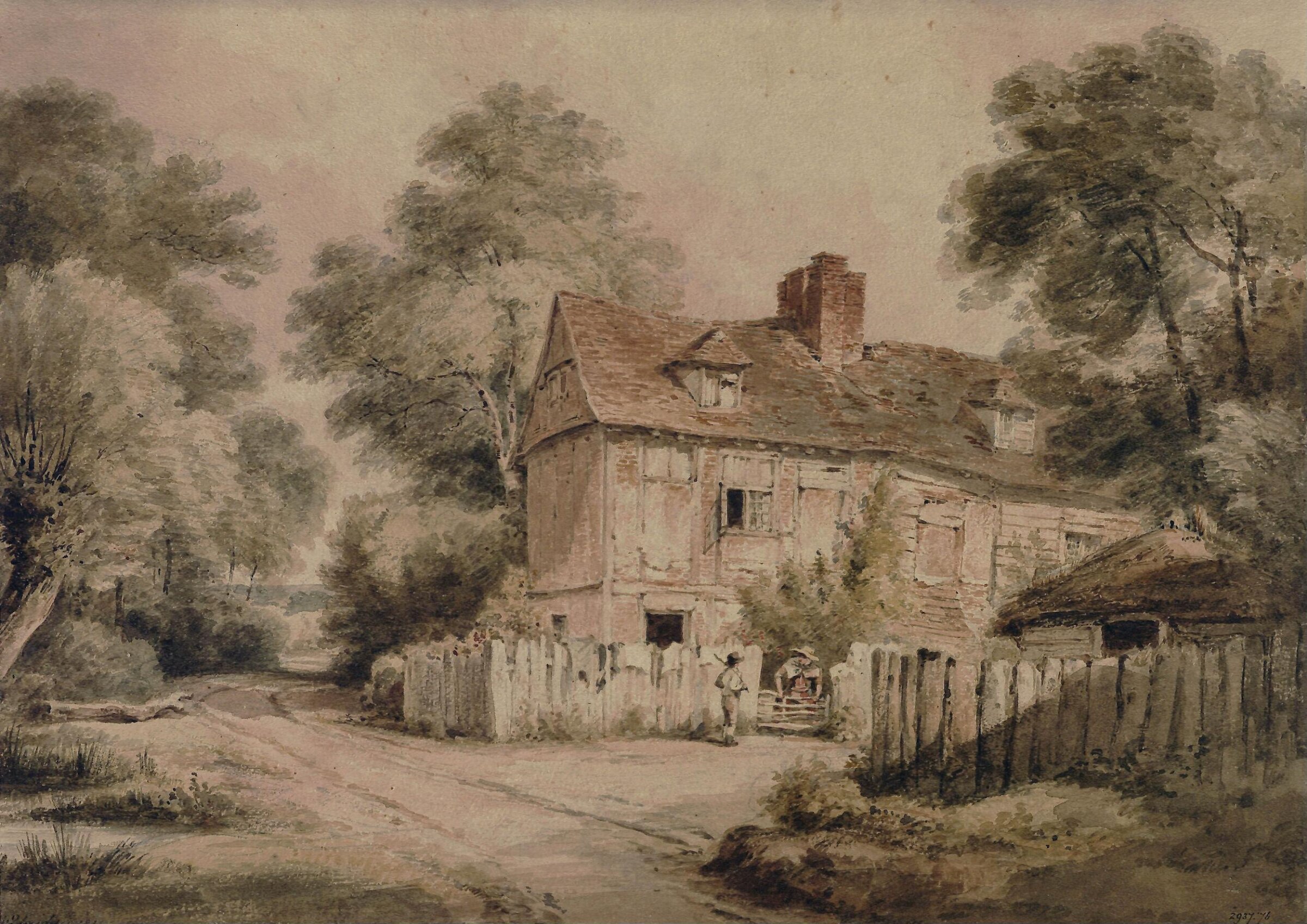 Farmhouse, Buckinghamshire, Henry Edridge, 1814