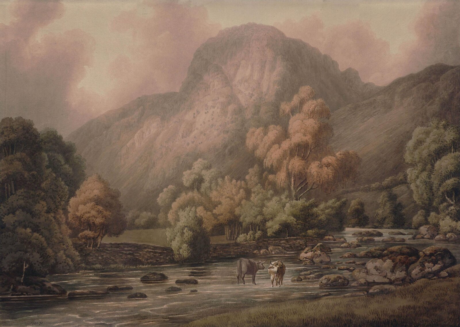 Raven Crag, Wythburn Water, Thirlmere, William Green, 1808