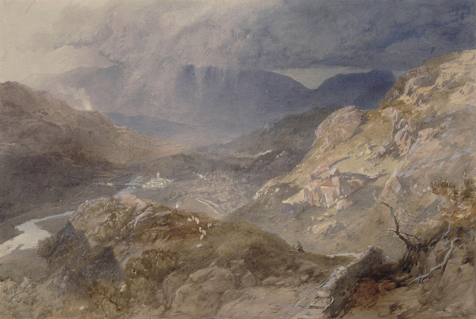 View in Cumberland, Pyne, ca. 1820-75
